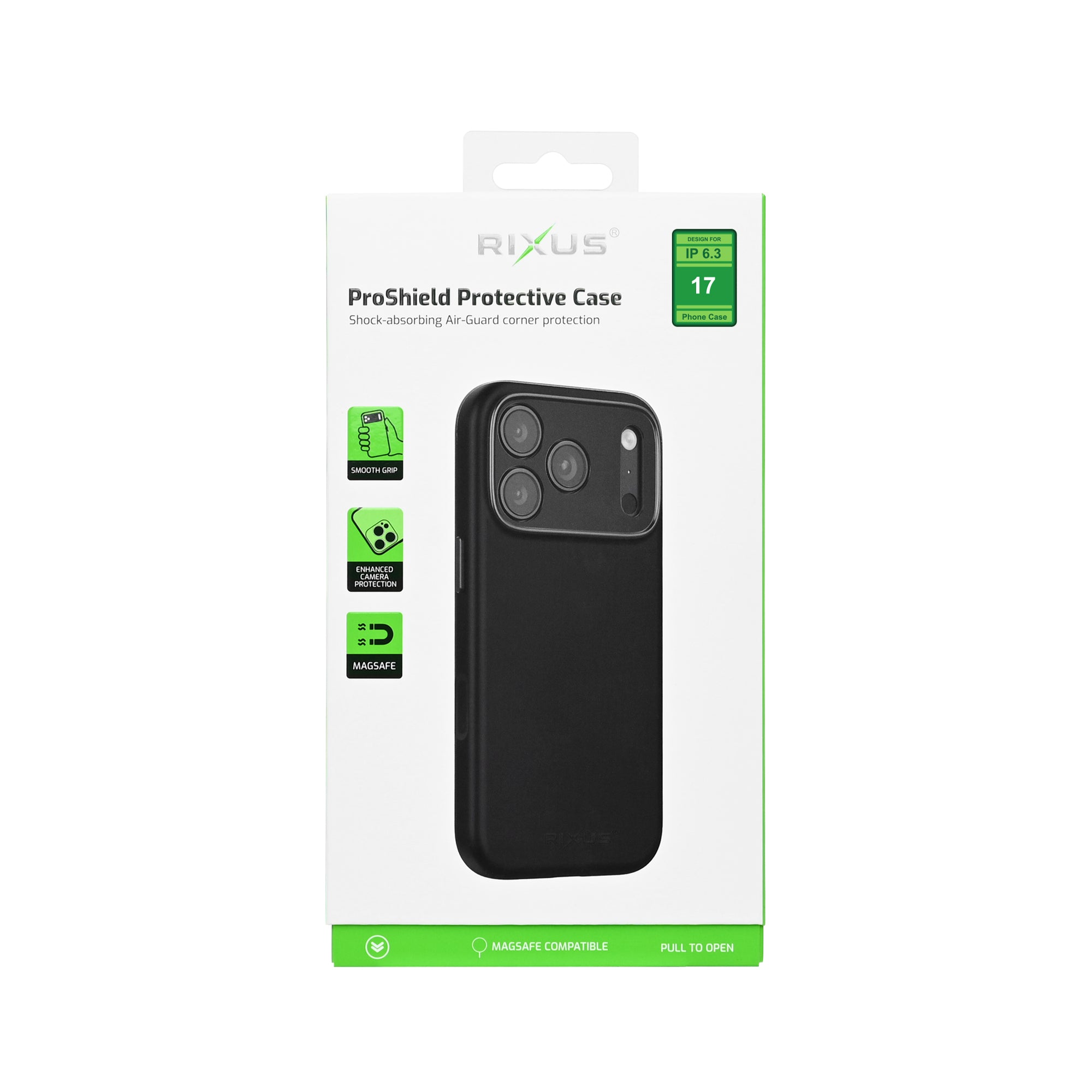 Rixus ProShield Case For Apple iPhone 17 Black