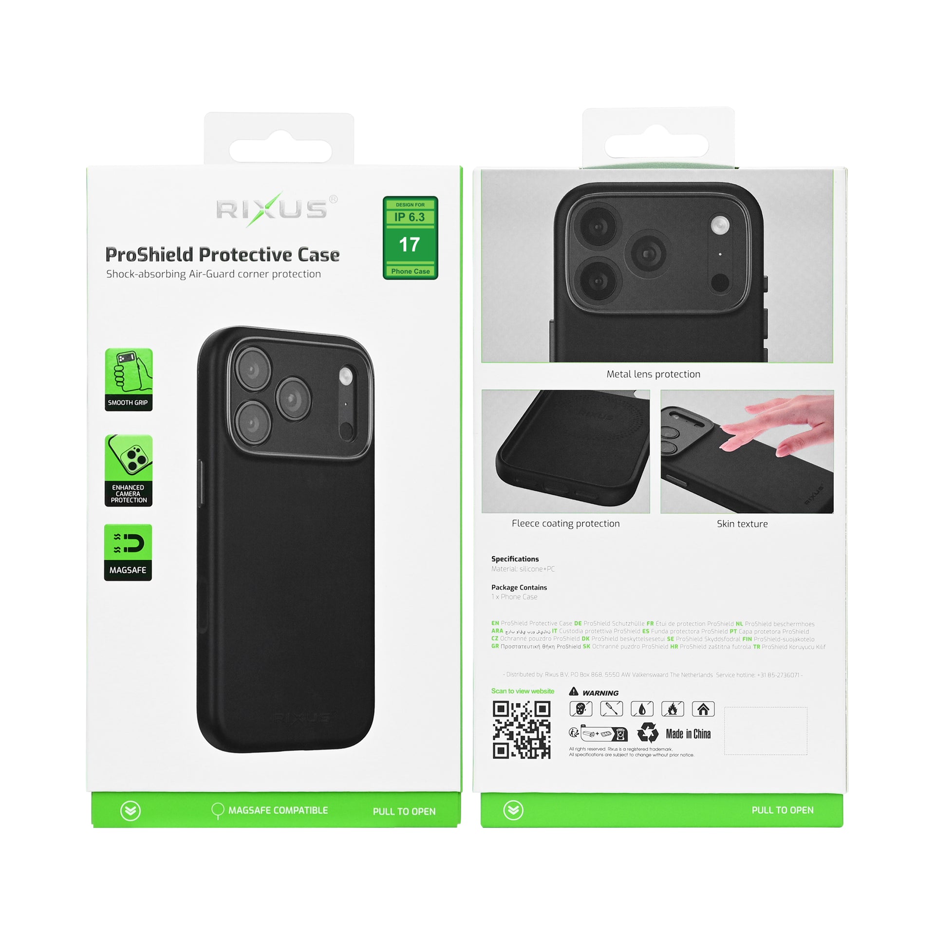 Rixus ProShield Case For Apple iPhone 17 Black