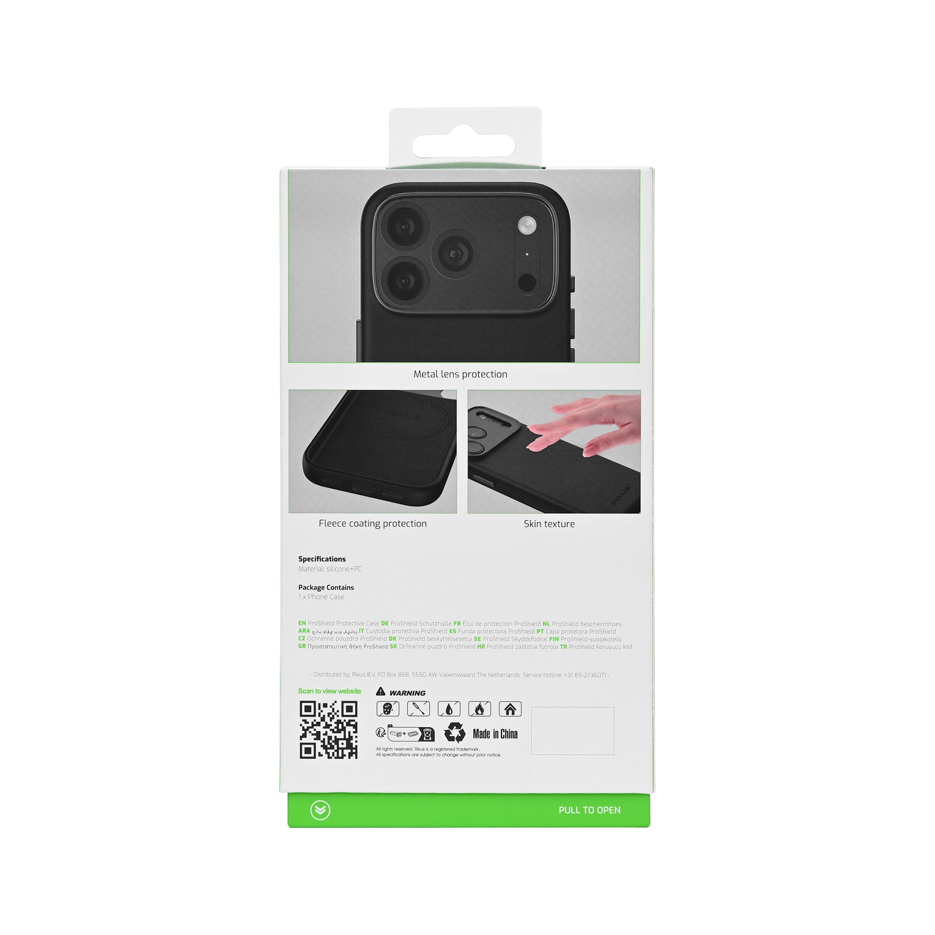 Rixus ProShield Case For Apple iPhone 16 Pro Max Black