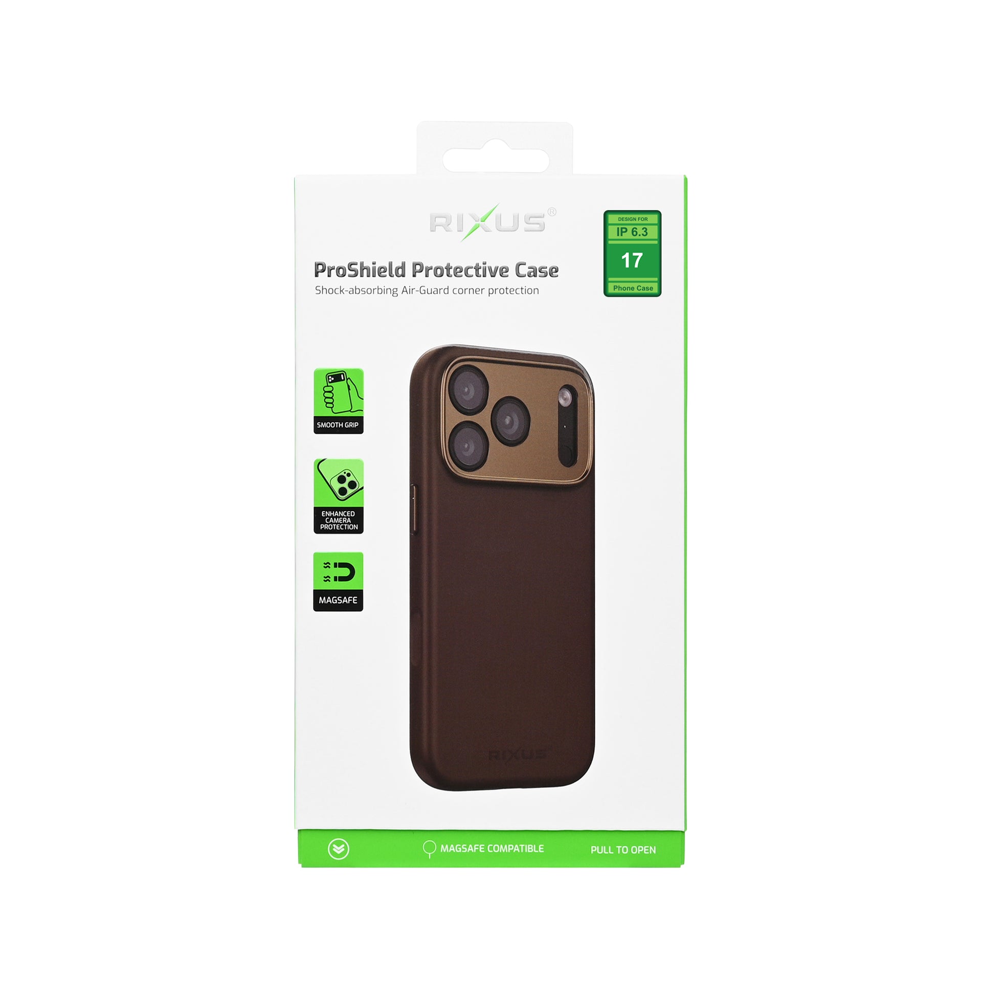 Rixus ProShield Case For Apple iPhone 17 Dark Brown