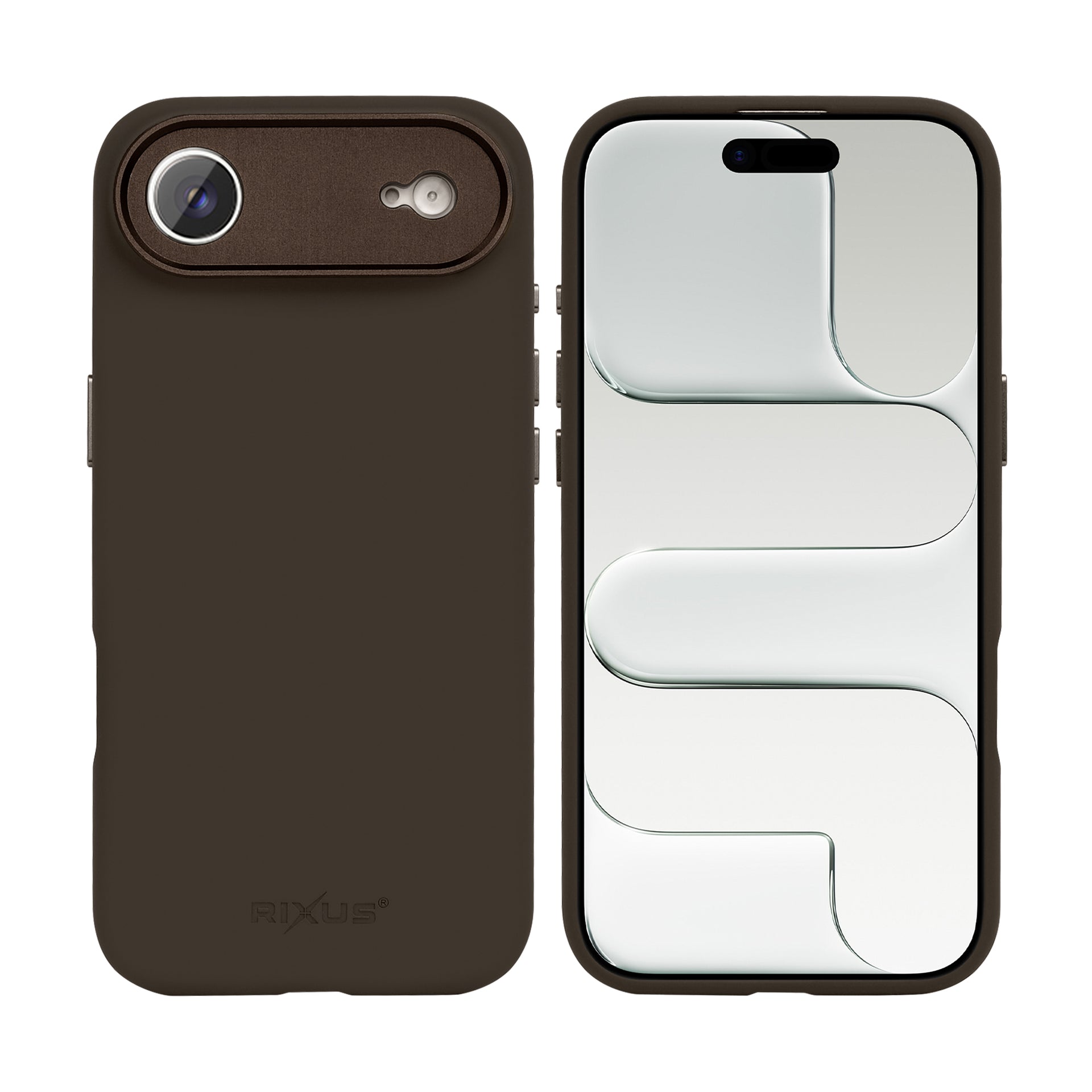 Rixus ProShield Case For Apple iPhone 17 Dark Brown