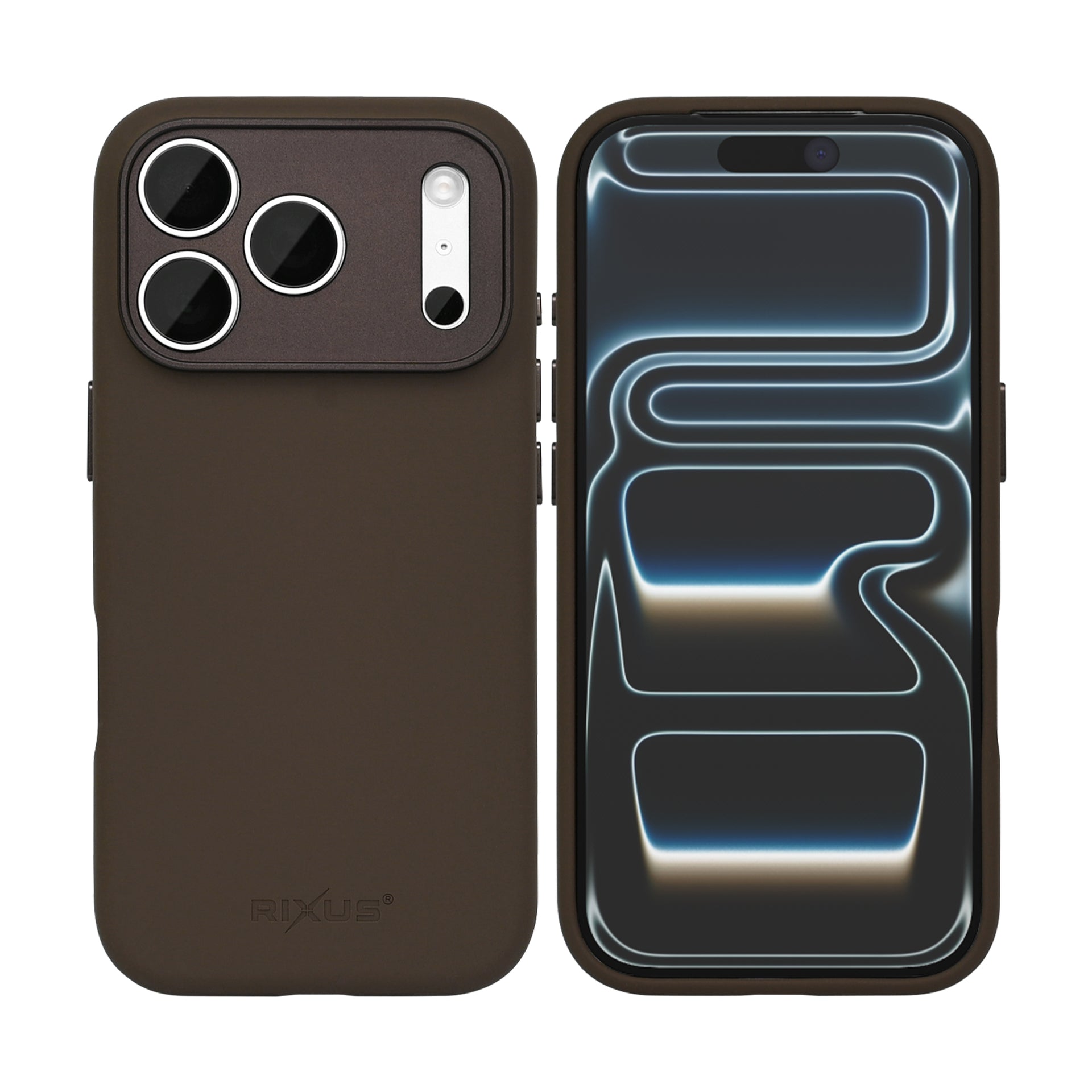 Rixus ProShield Case For Apple iPhone 17 Pro Dark Brown