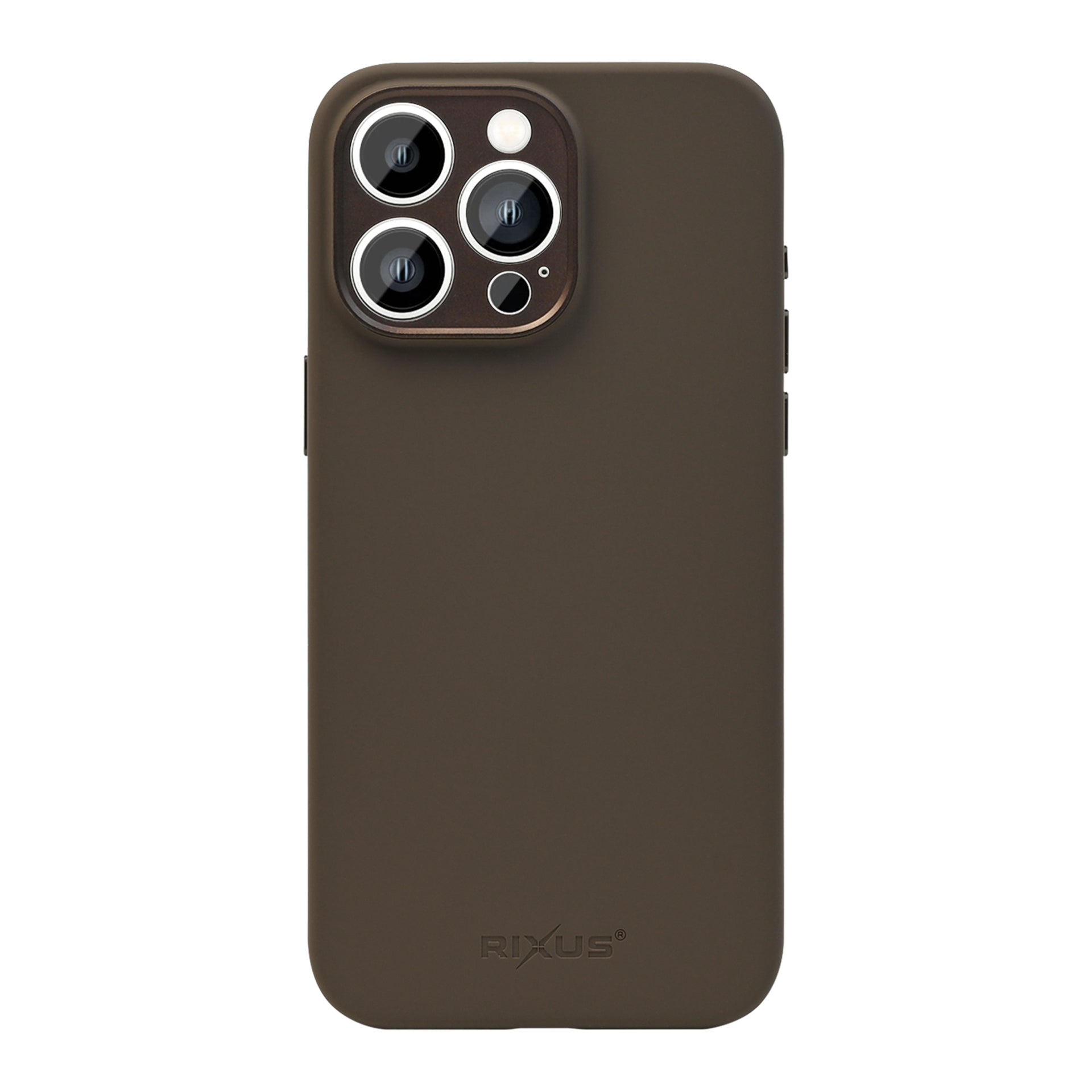 Rixus ProShield Case For Apple iPhone 16 Pro Max Dark Brown
