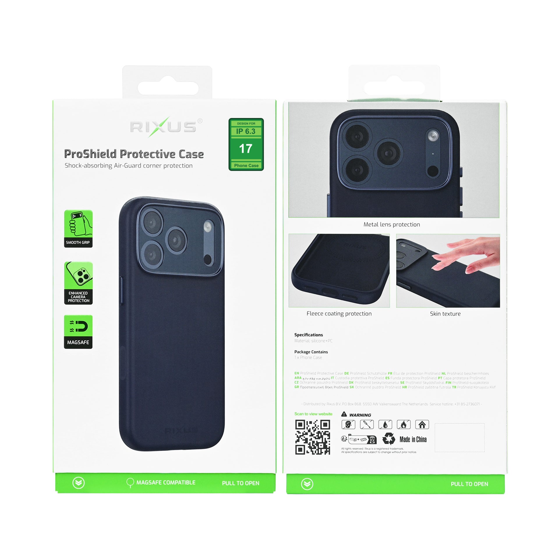 Rixus ProShield Case For Apple iPhone 17 Dark Blue