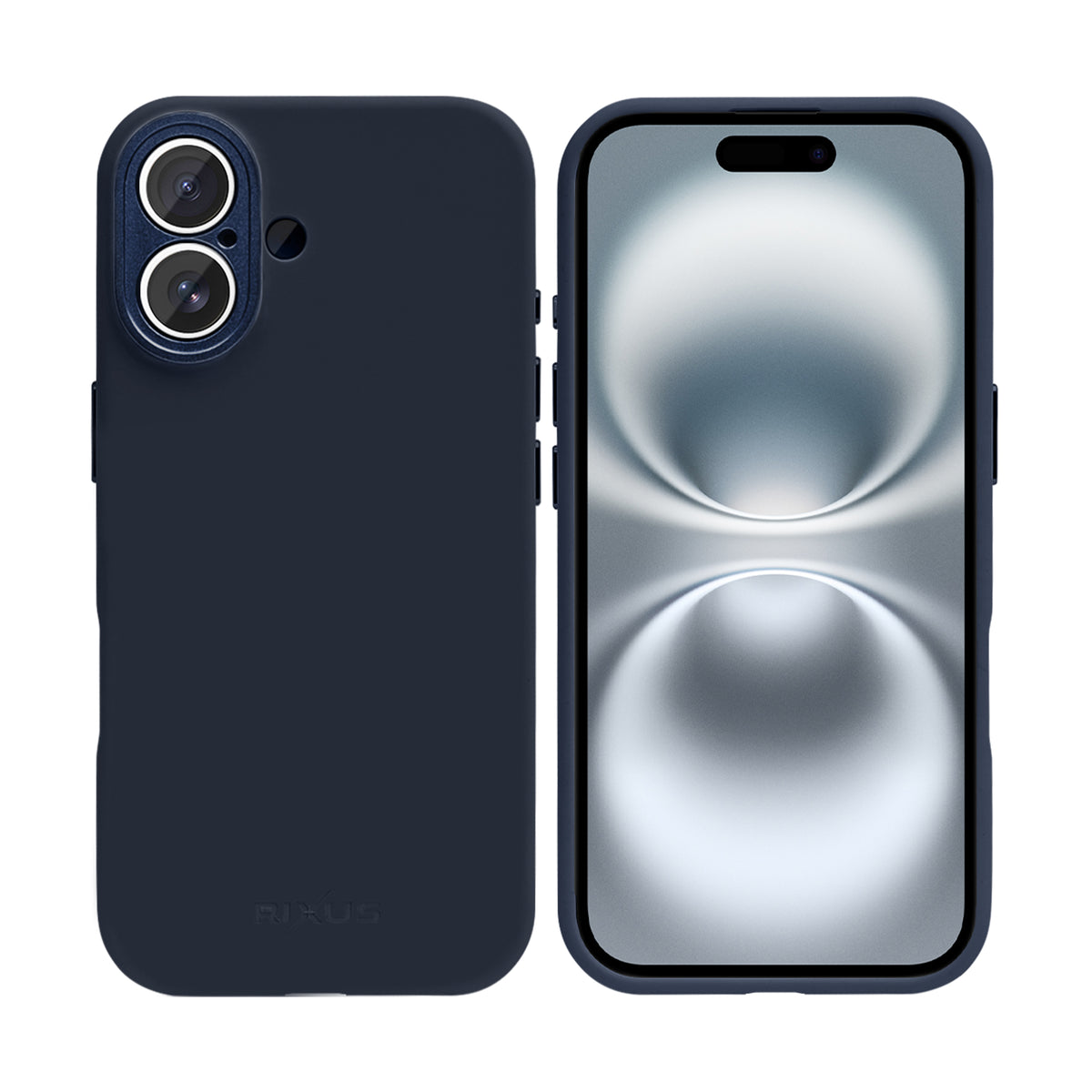 Rixus ProShield Case For Apple iPhone 16 Dark Blue
