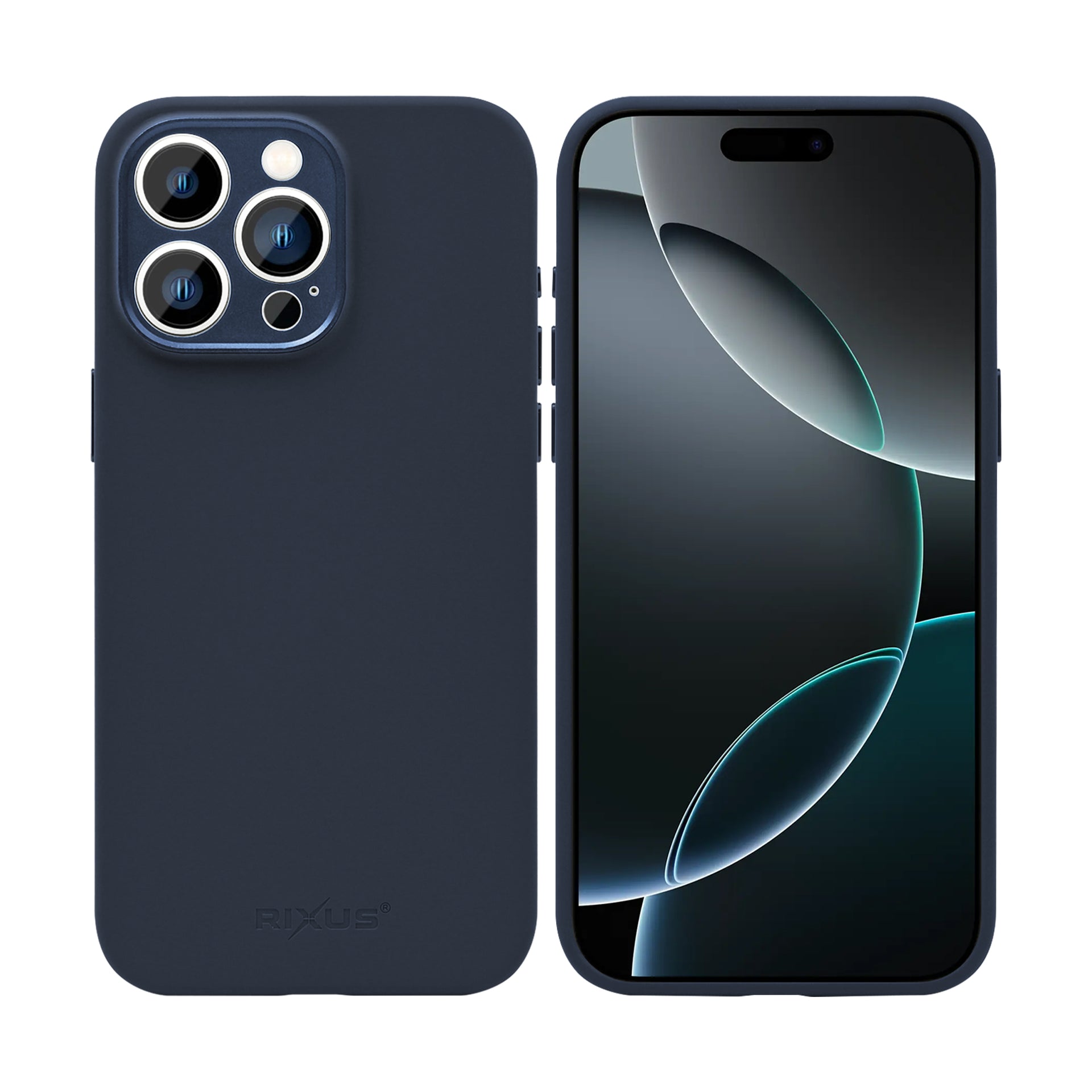 Rixus ProShield Case For Apple iPhone 16 Pro Max Dark Blue