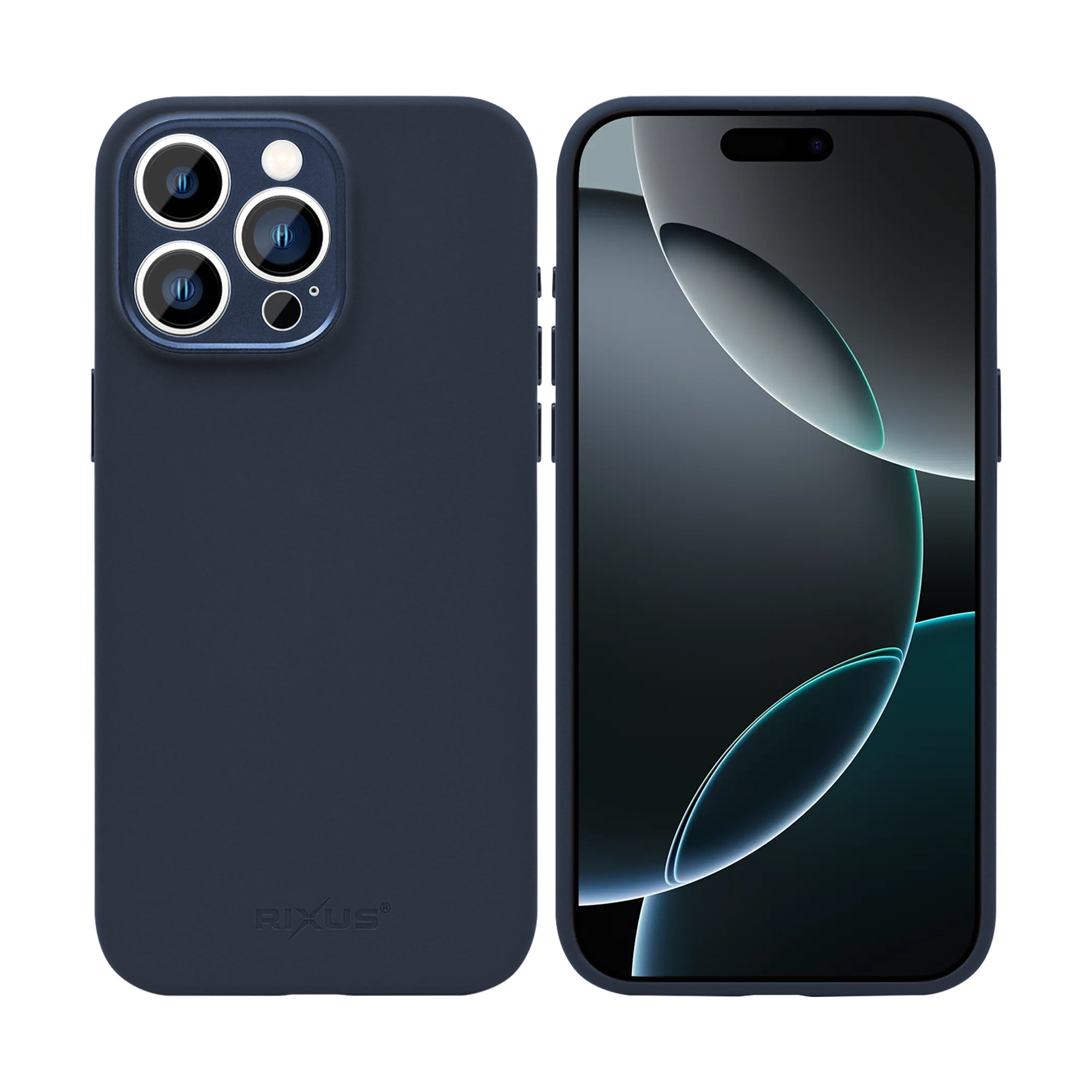 Rixus ProShield Case For Apple iPhone 16 Pro Max Dark Blue