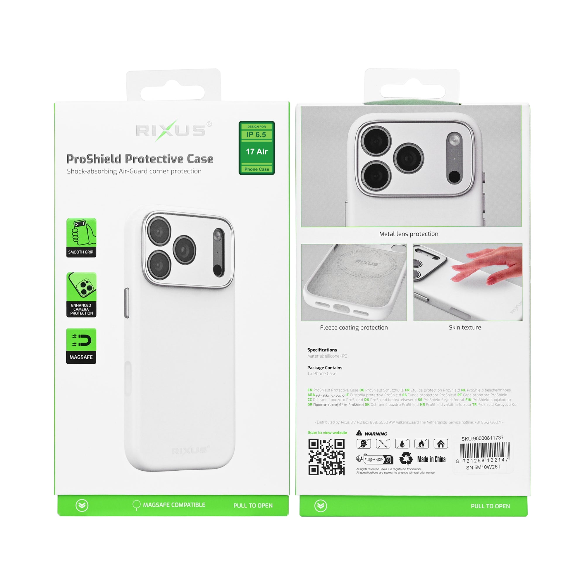 Rixus ProShield Case For Apple iPhone 17 Air White