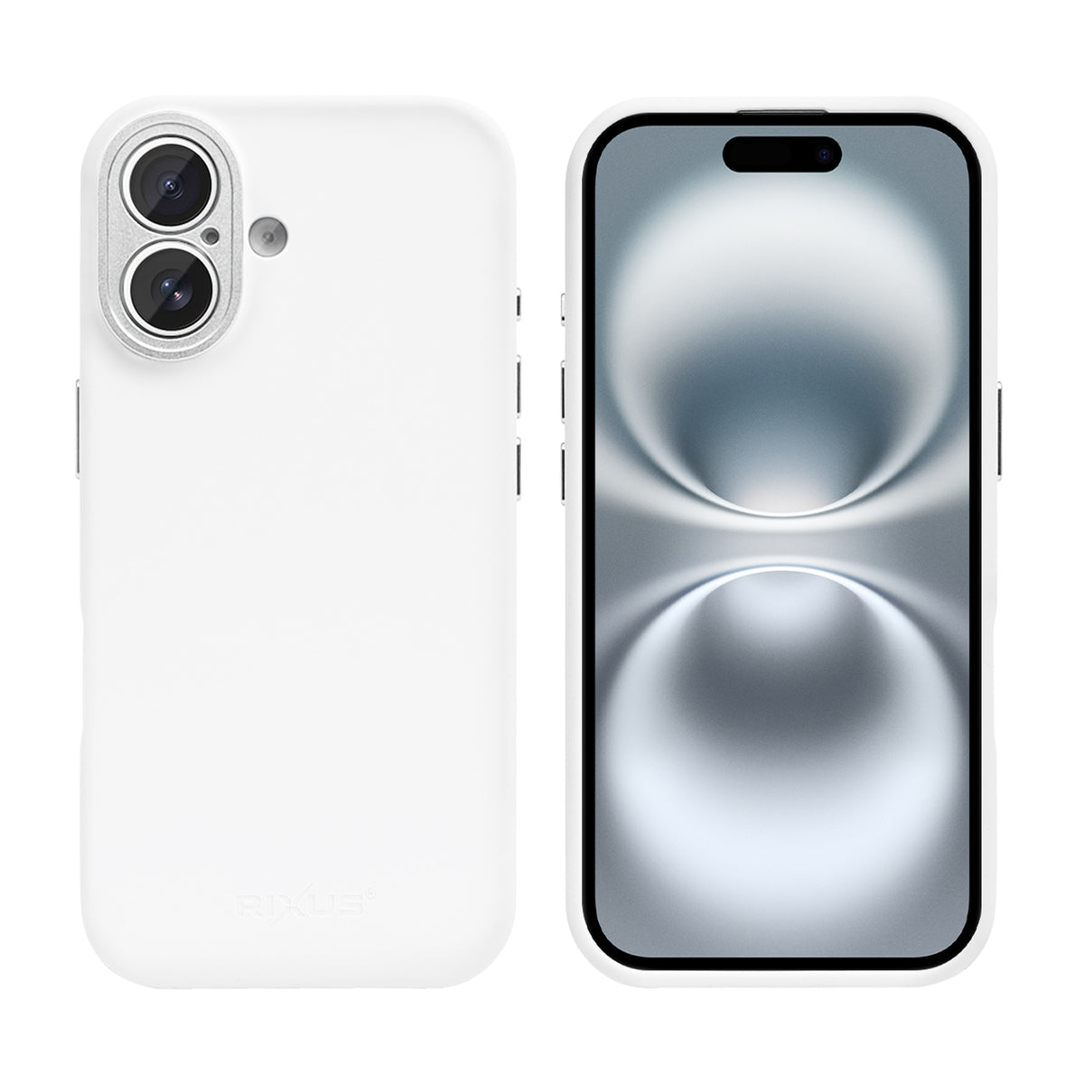Rixus ProShield Case For Apple iPhone 16 White