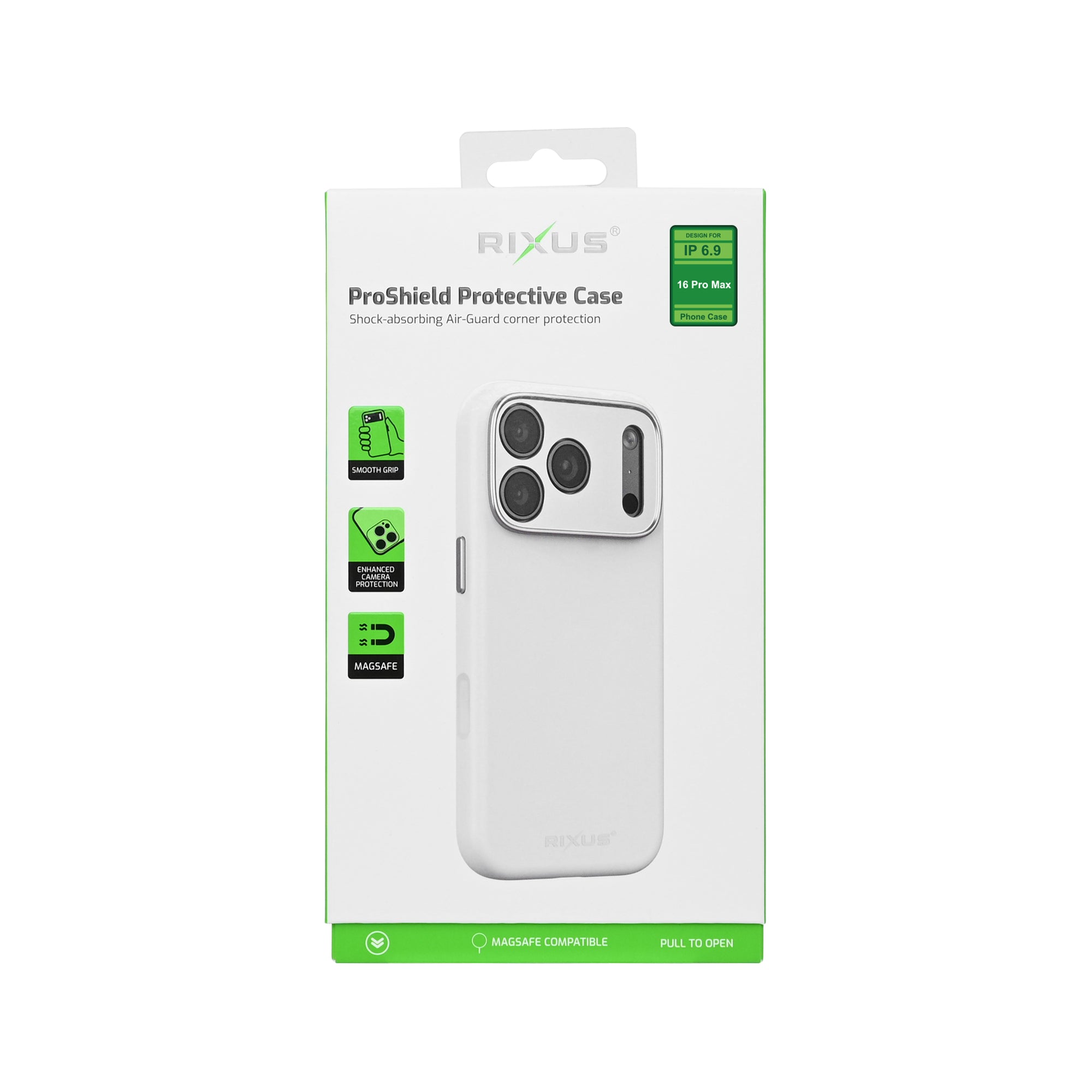 Rixus ProShield Case For Apple iPhone 16 Pro Max White