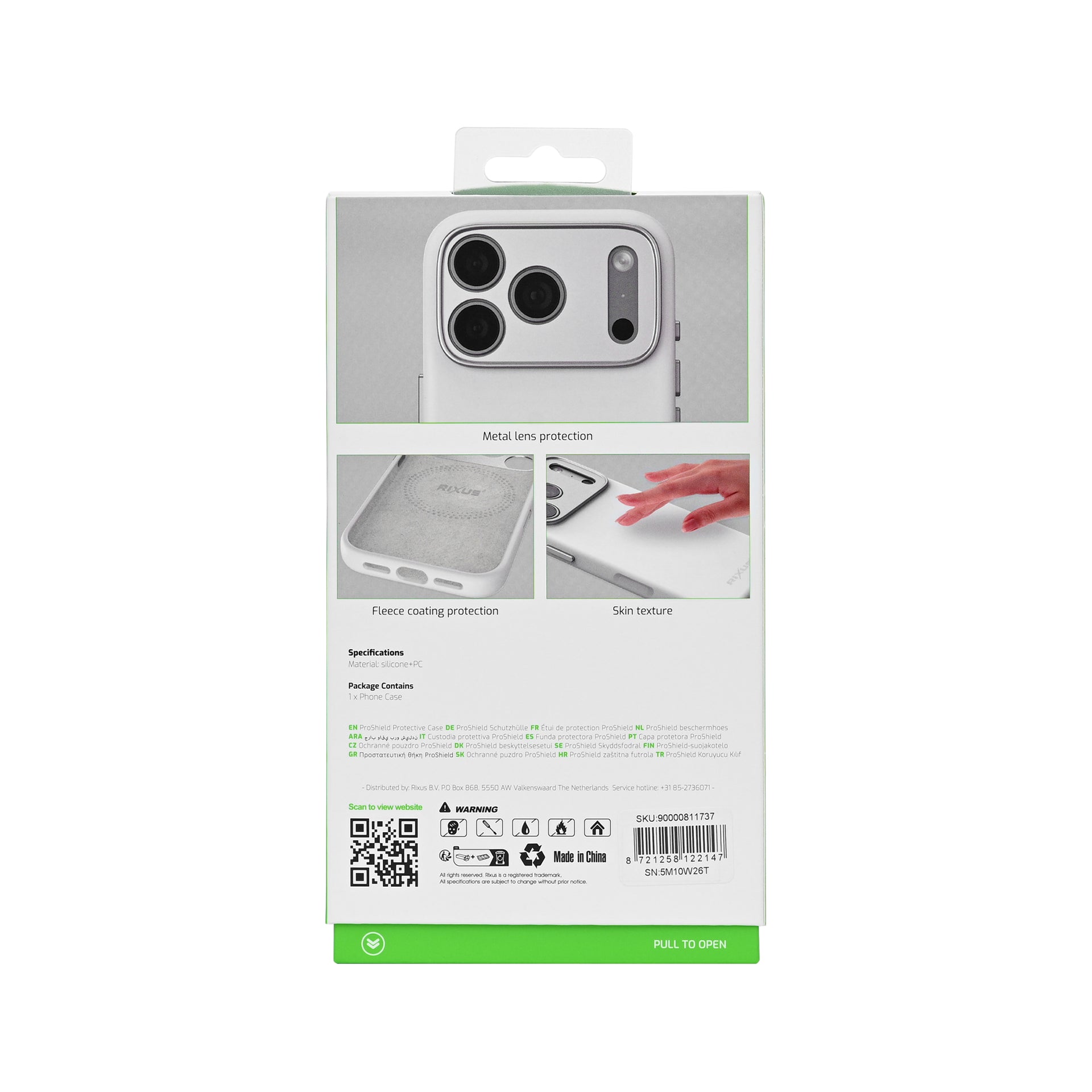 Rixus ProShield Case For Apple iPhone 16 Pro Max White