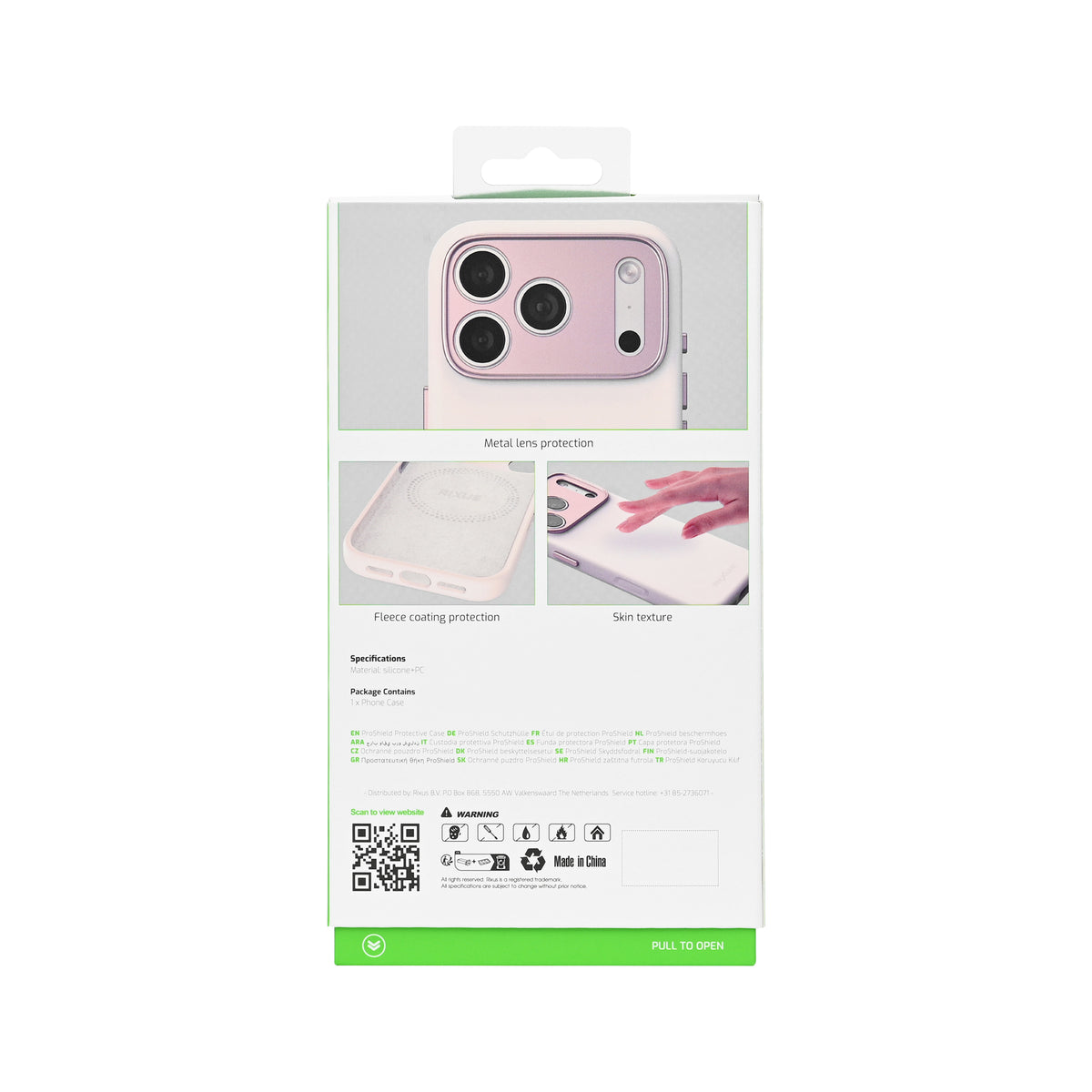 Rixus ProShield Case For Apple iPhone 16 Pink