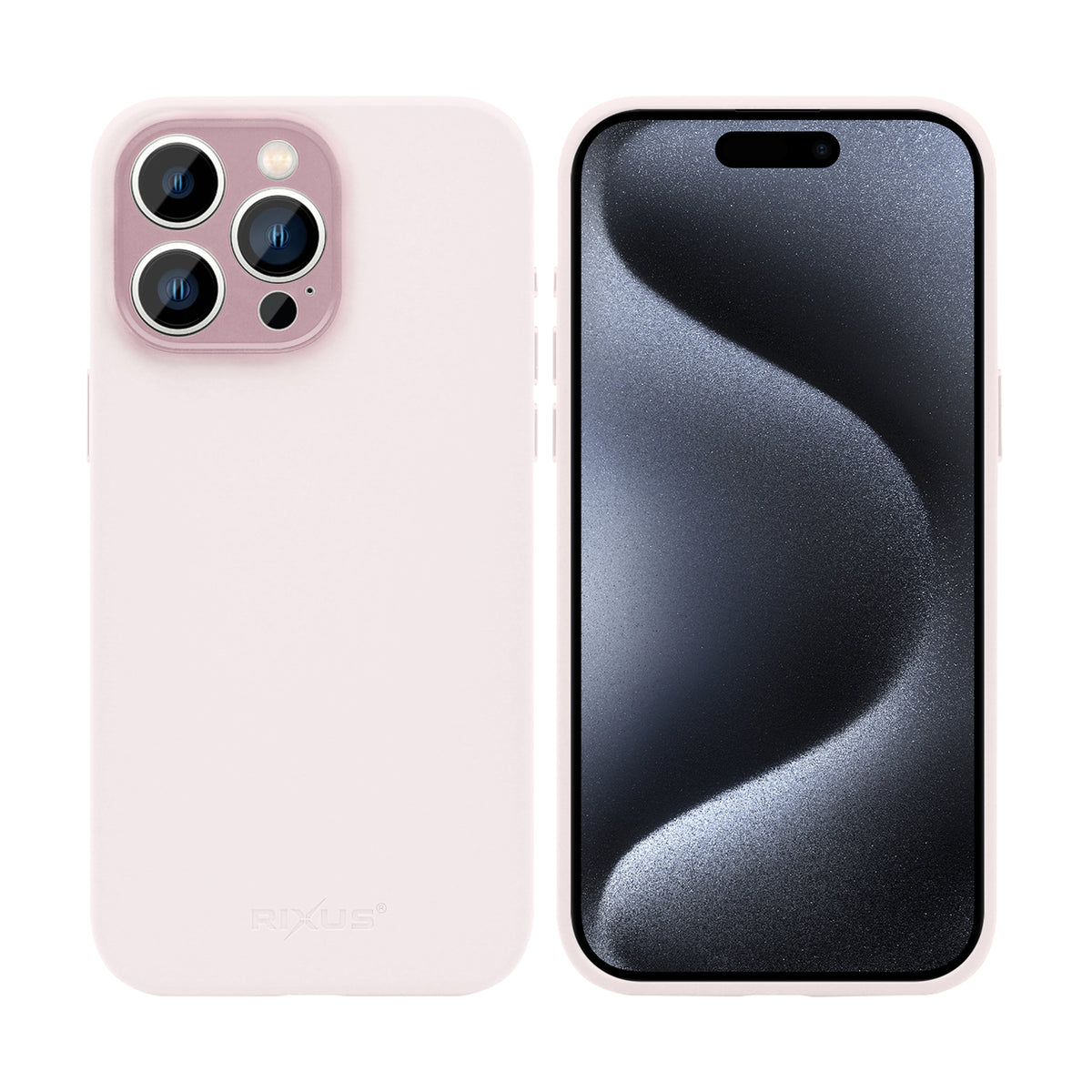 Rixus ProShield Case For Apple iPhone 15 Pro Pink