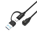 Rixus RXGM02 Charging Cable For Garmin Smart Watch 1m Black