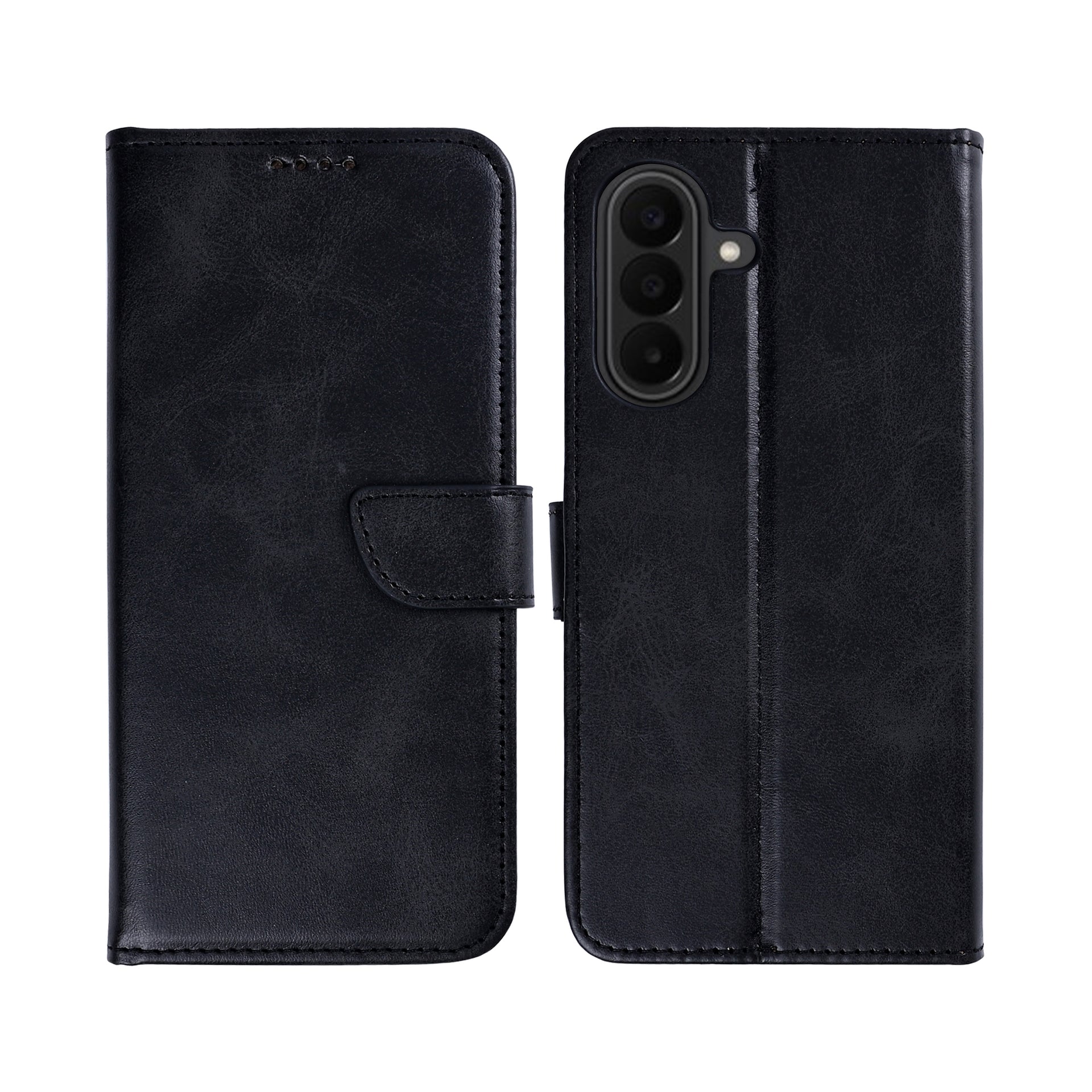Rixus Bookcase For Samsung Galaxy A27 Black