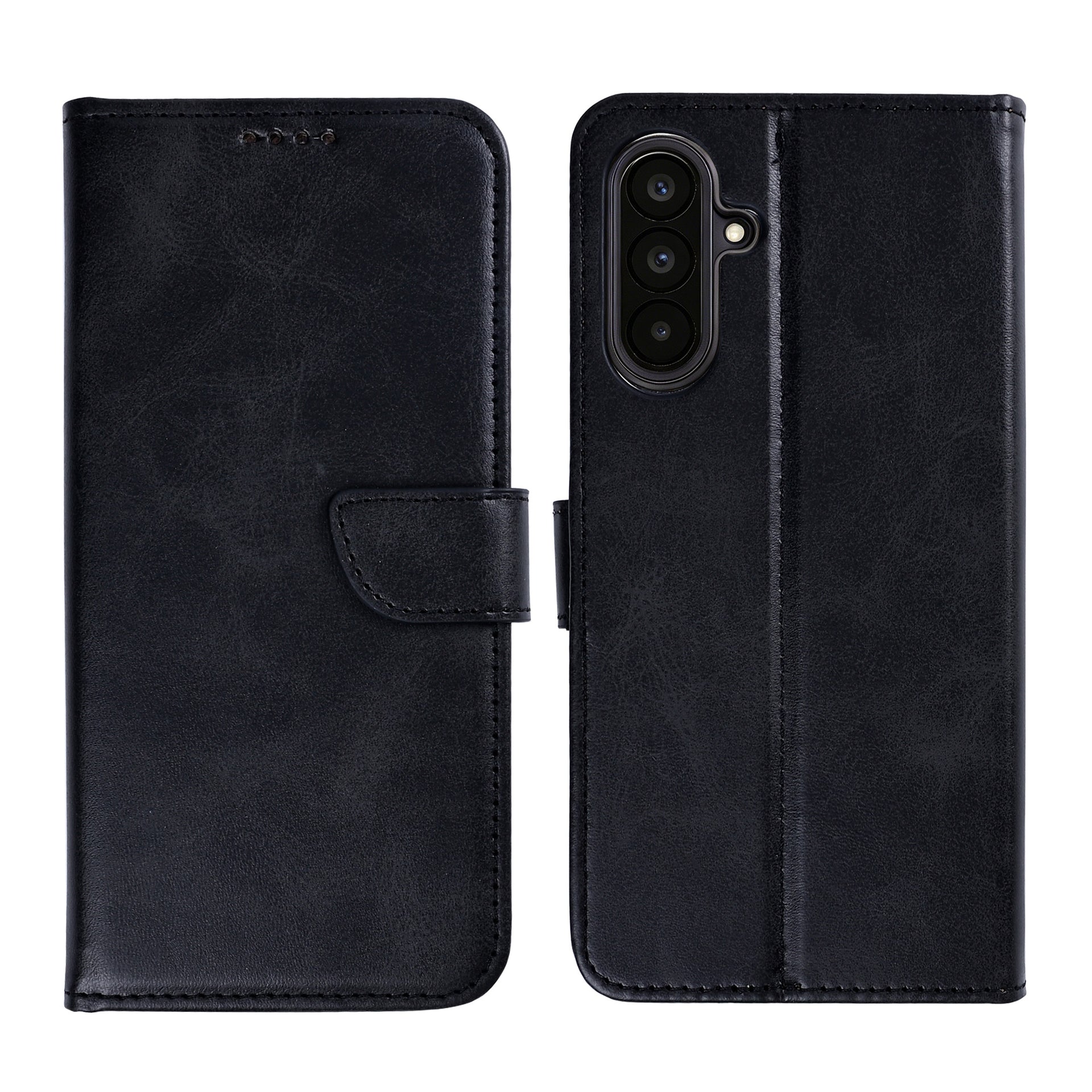 Rixus Bookcase For Samsung Galaxy A57 Black