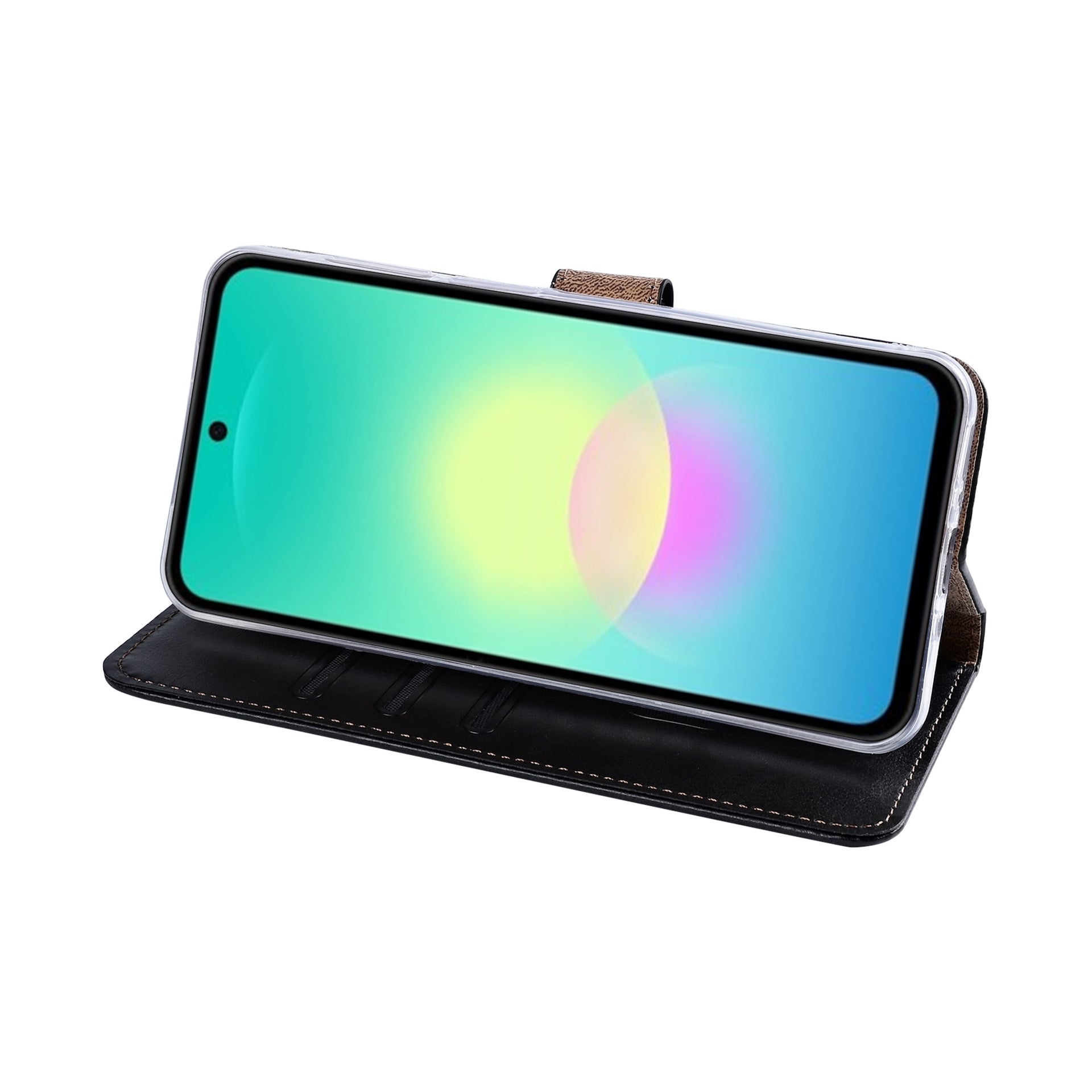 Rixus Bookcase For Samsung Galaxy A27 Black