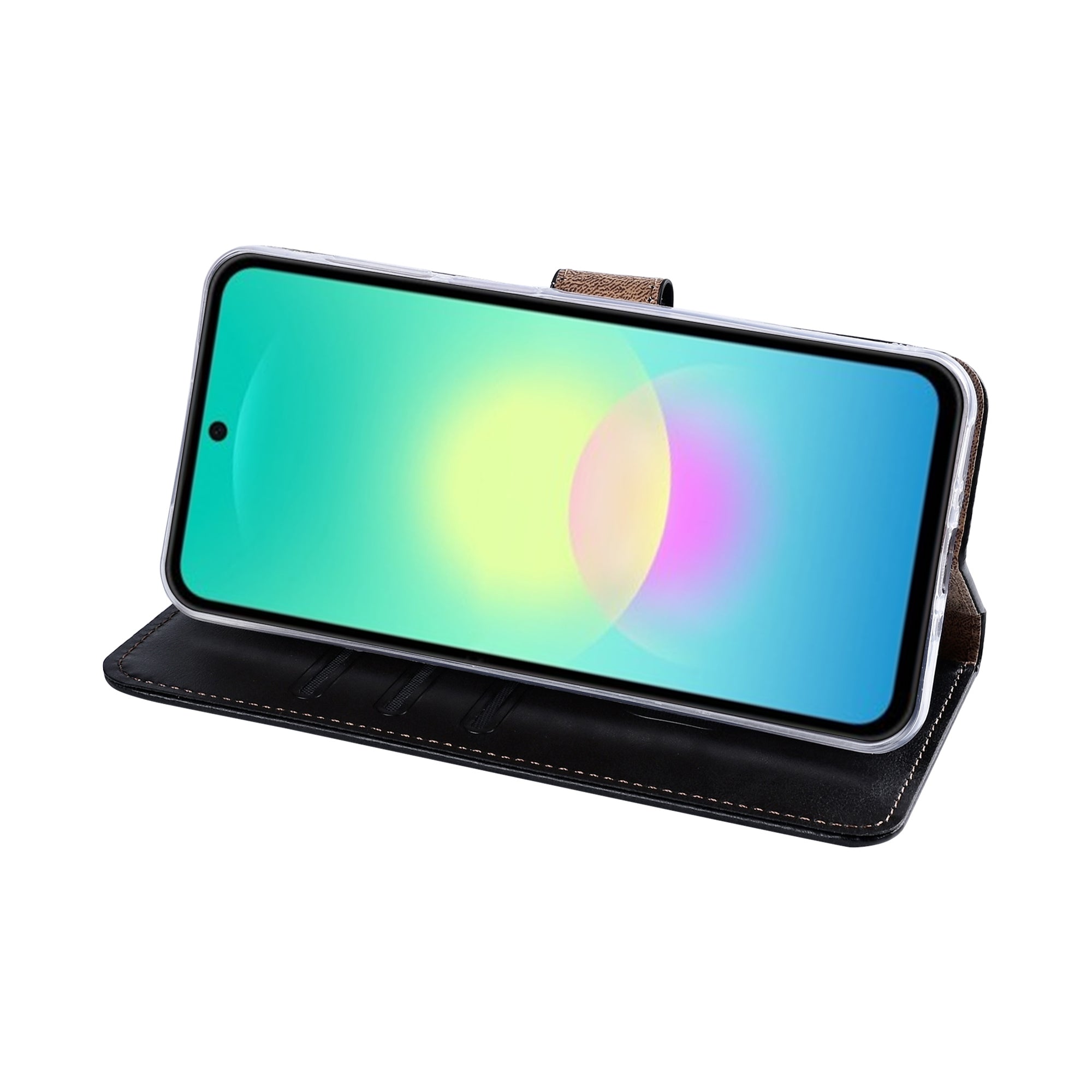 Rixus Bookcase For Samsung Galaxy A27 Black