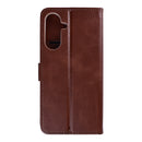 Rixus Bookcase For Samsung Galaxy A57 Brown