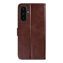 Rixus Bookcase For Samsung Galaxy A57 Brown