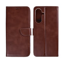 Rixus Bookcase For Samsung Galaxy A57 Brown