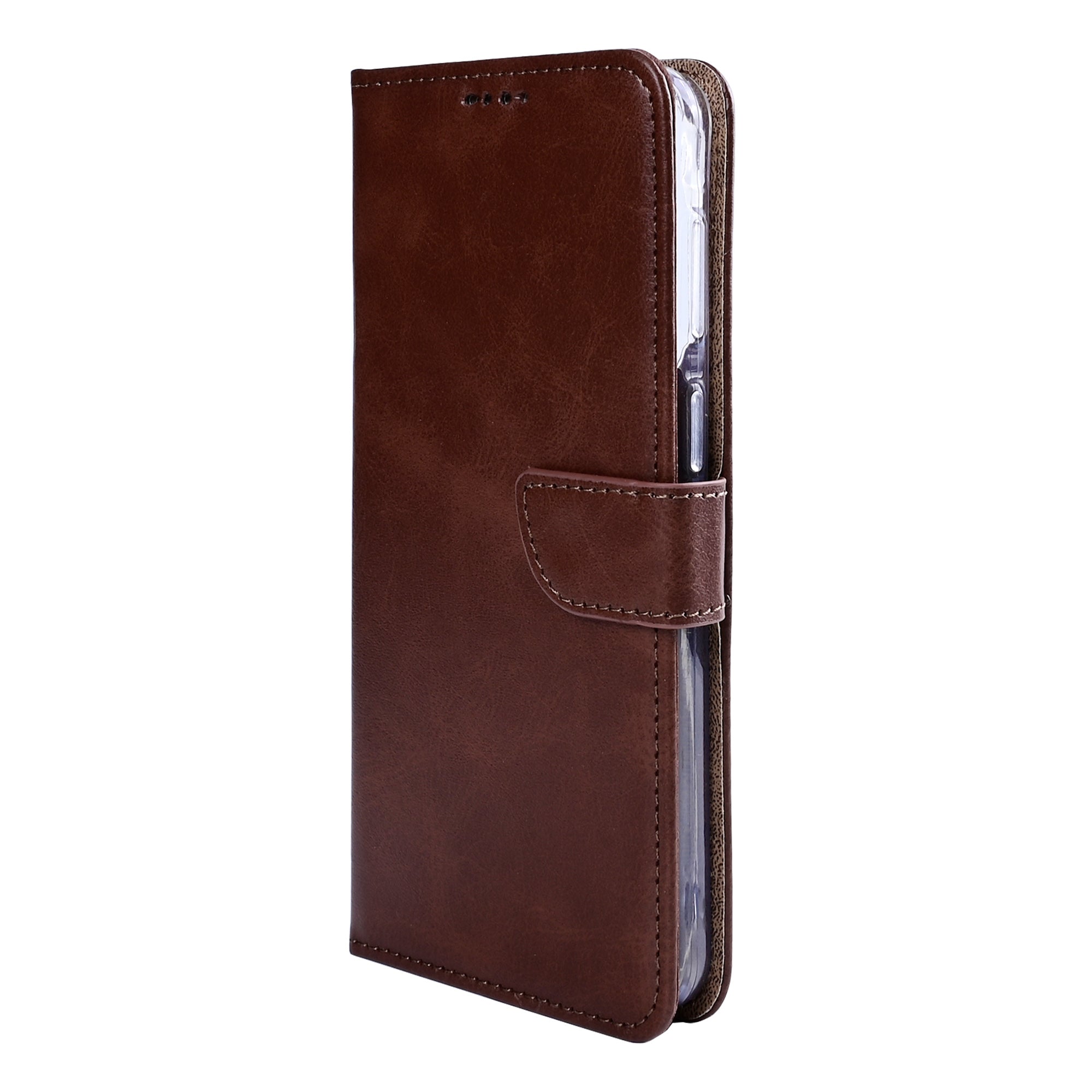 Rixus Bookcase For Samsung Galaxy A57 Brown