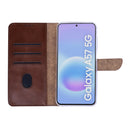 Rixus Bookcase For Samsung Galaxy A57 Brown