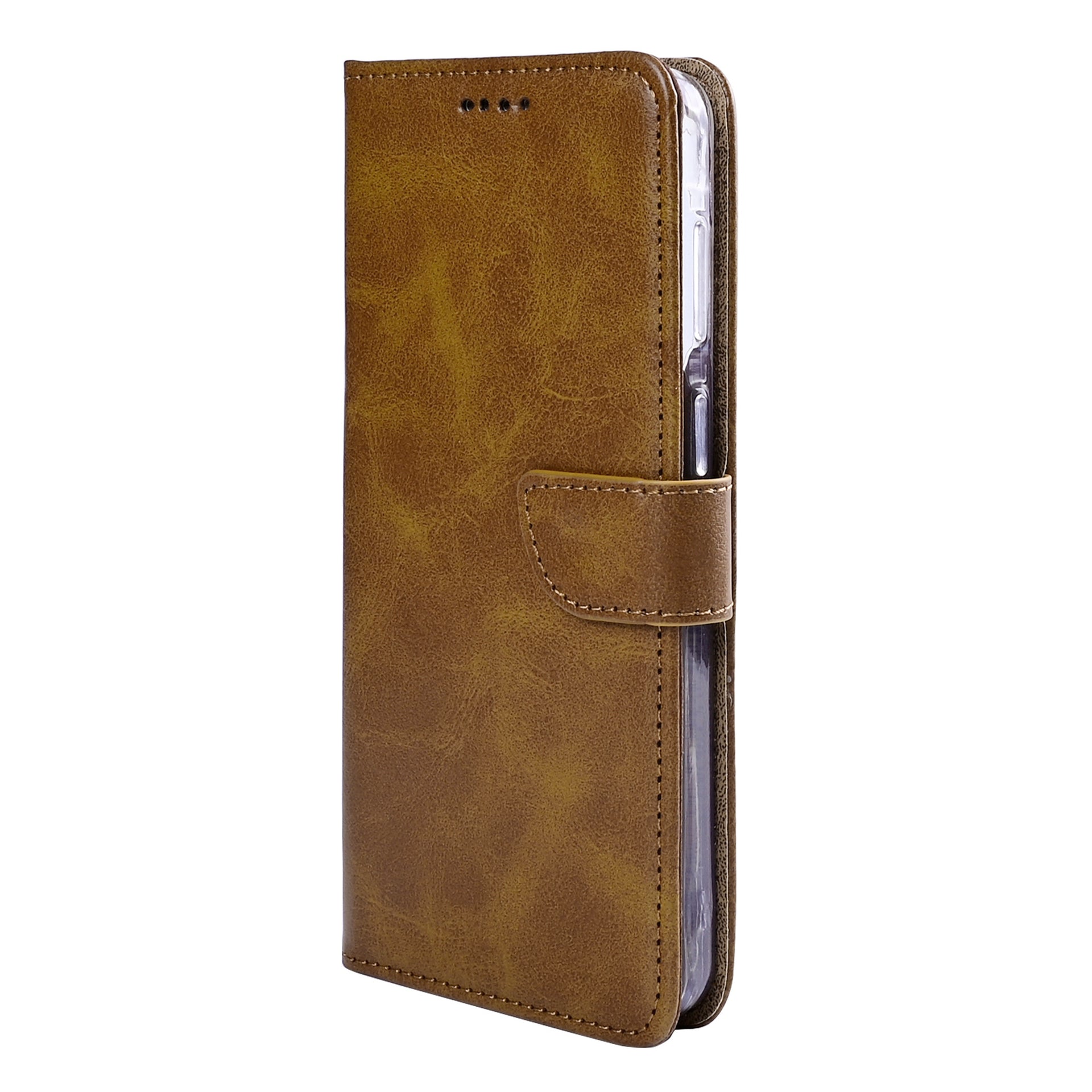 Rixus Bookcase For Samsung Galaxy A57 Light Brown