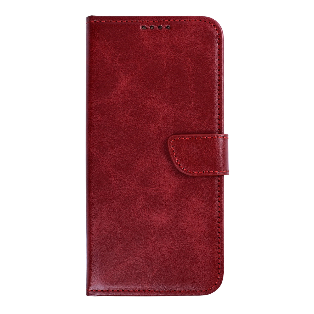 Rixus Bookcase For Samsung Galaxy A57 Dark Red