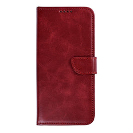 Rixus Bookcase For Samsung Galaxy A57 Dark Red