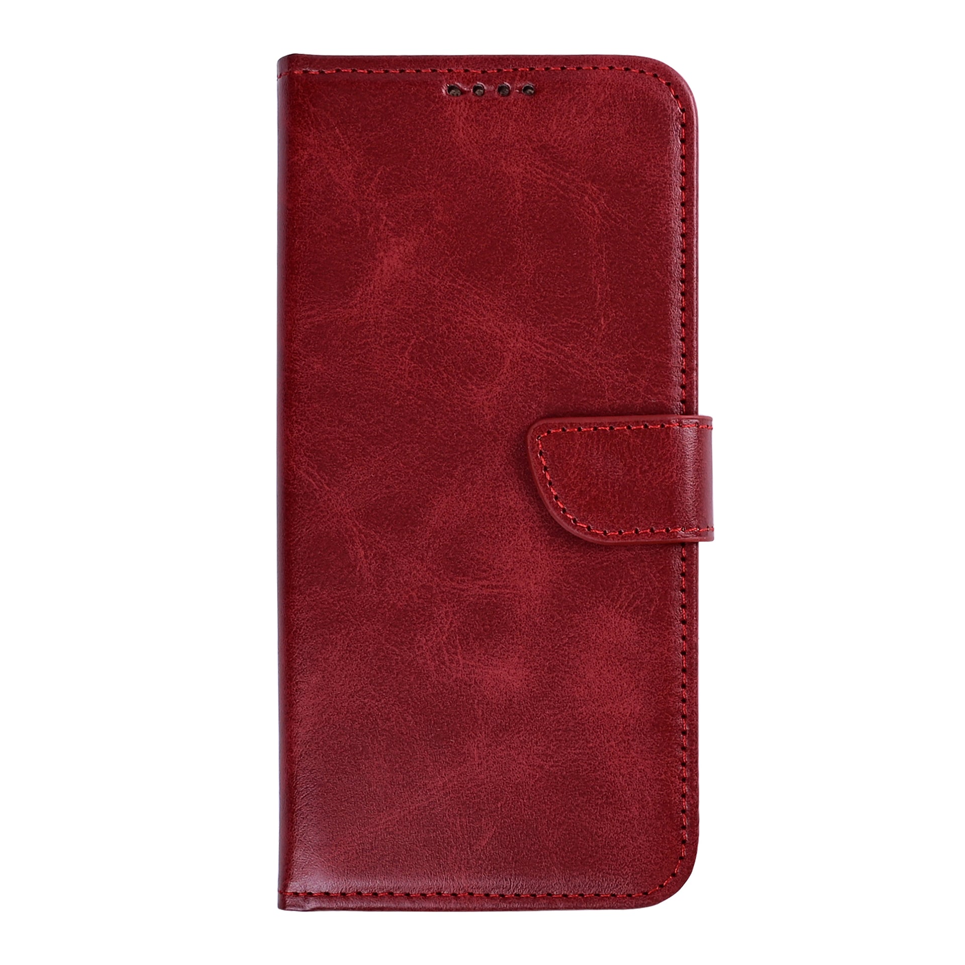 Rixus Bookcase For Samsung Galaxy A27 Dark Red