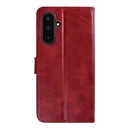 Rixus Bookcase For Samsung Galaxy A57 Dark Red