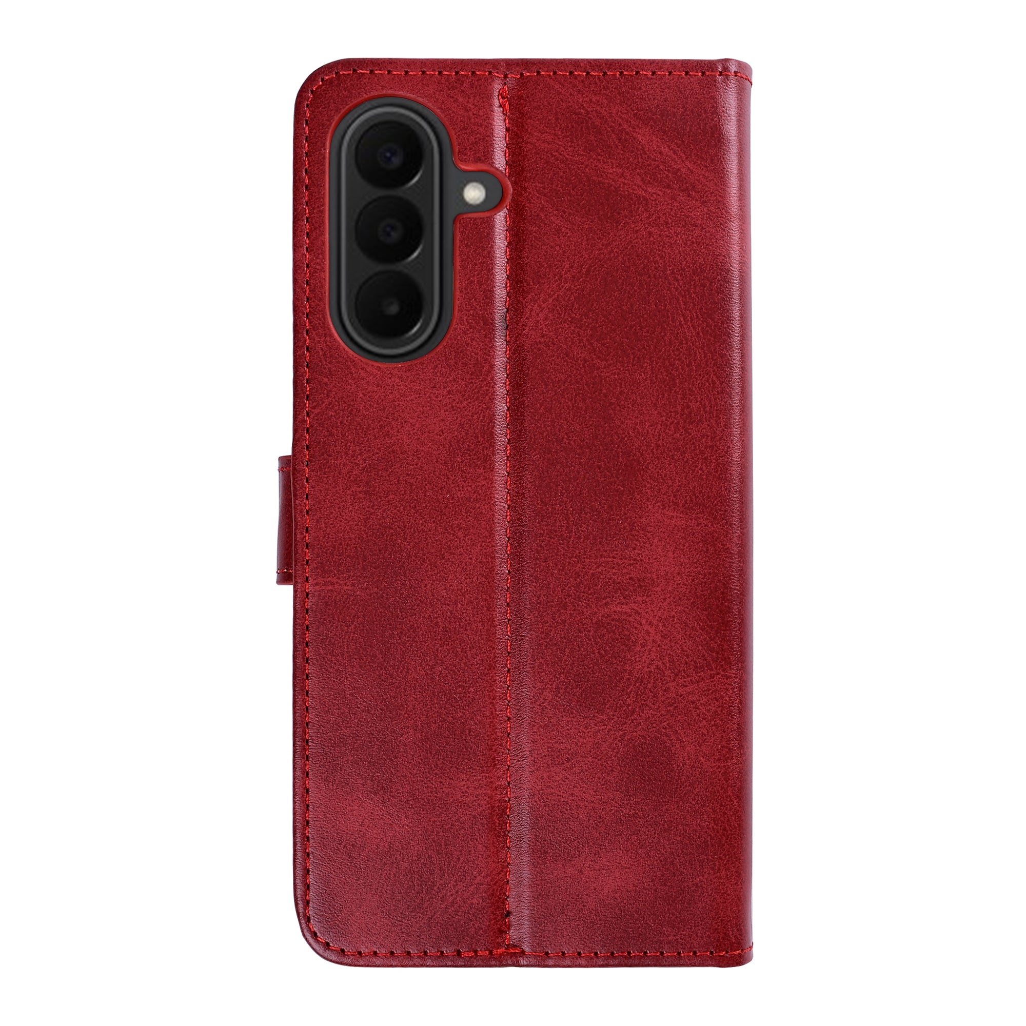 Rixus Bookcase For Samsung Galaxy A27 Dark Red