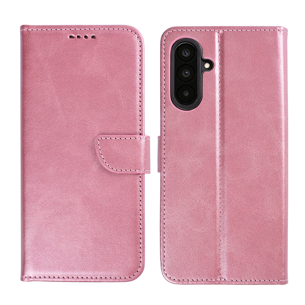 Rixus Bookcase For Samsung Galaxy A57 Pink