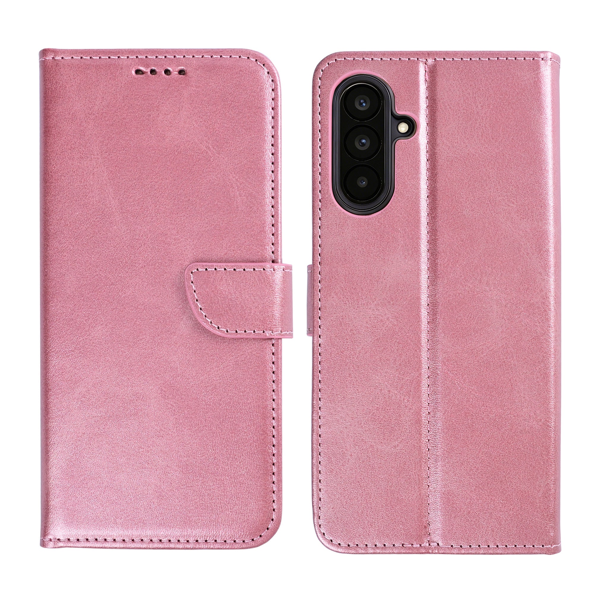 Rixus Bookcase For Samsung Galaxy A57 Pink