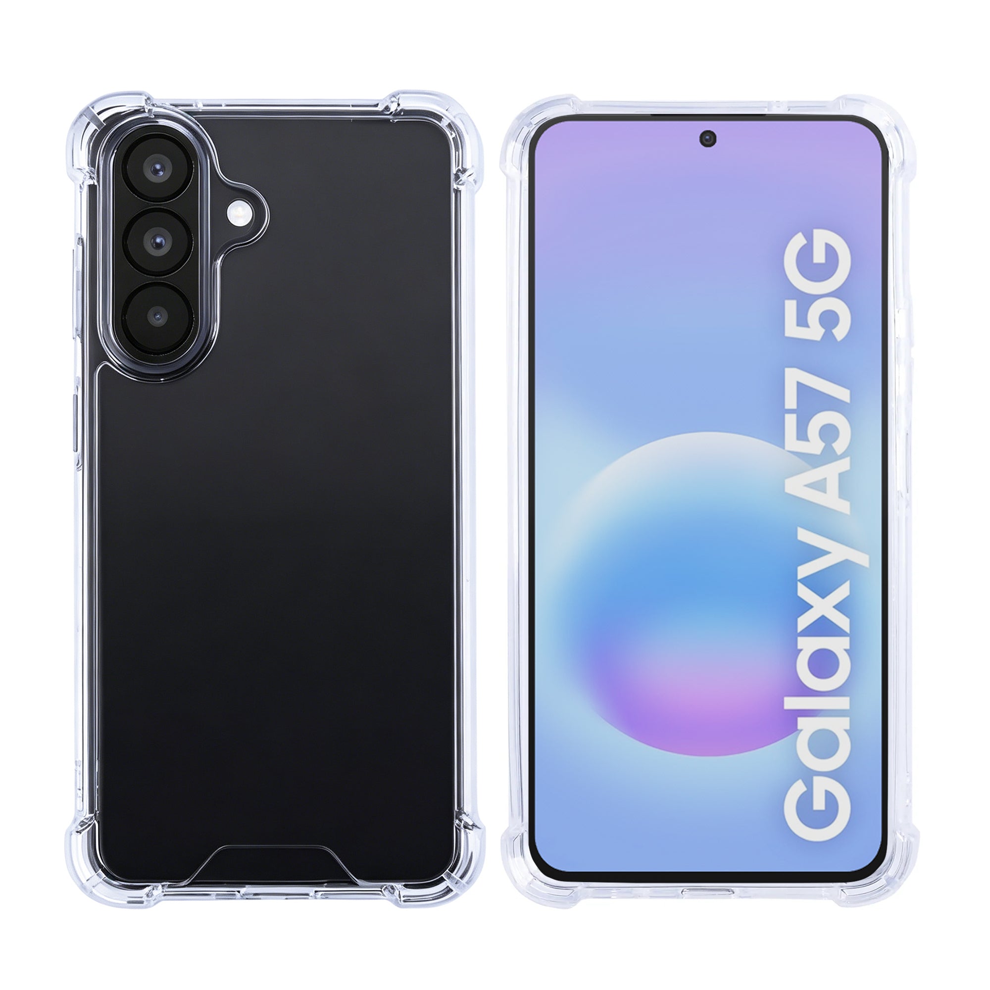 Rixus Anti-Burst Case For Samsung Galaxy A57 Transparent