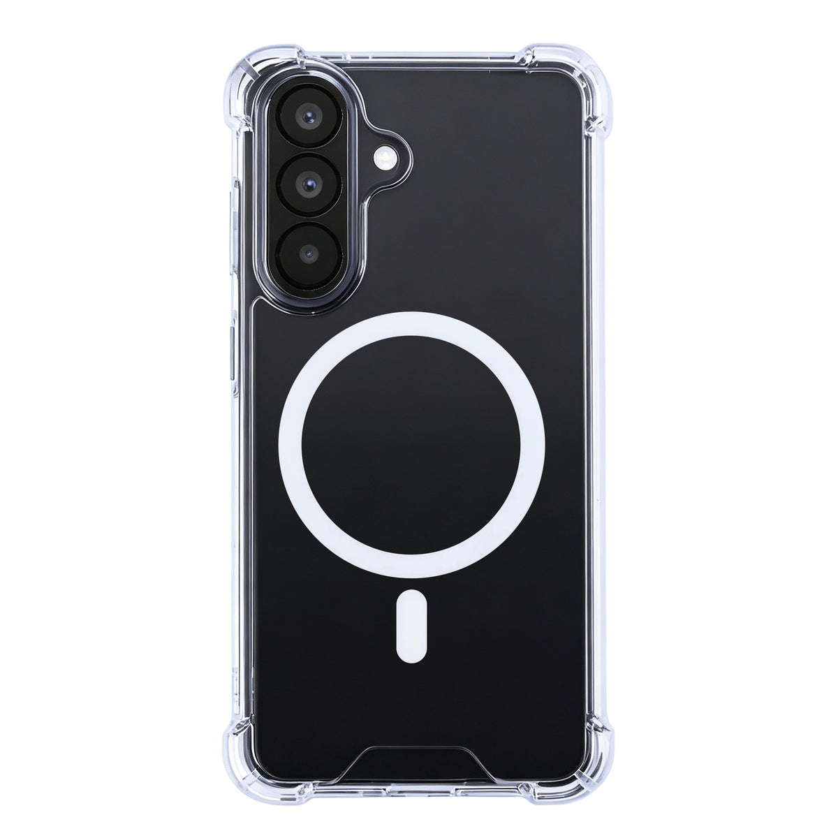 Rixus Anti-Burst Case With MagSafe Compatible For Samsung Galaxy A57 Transparent