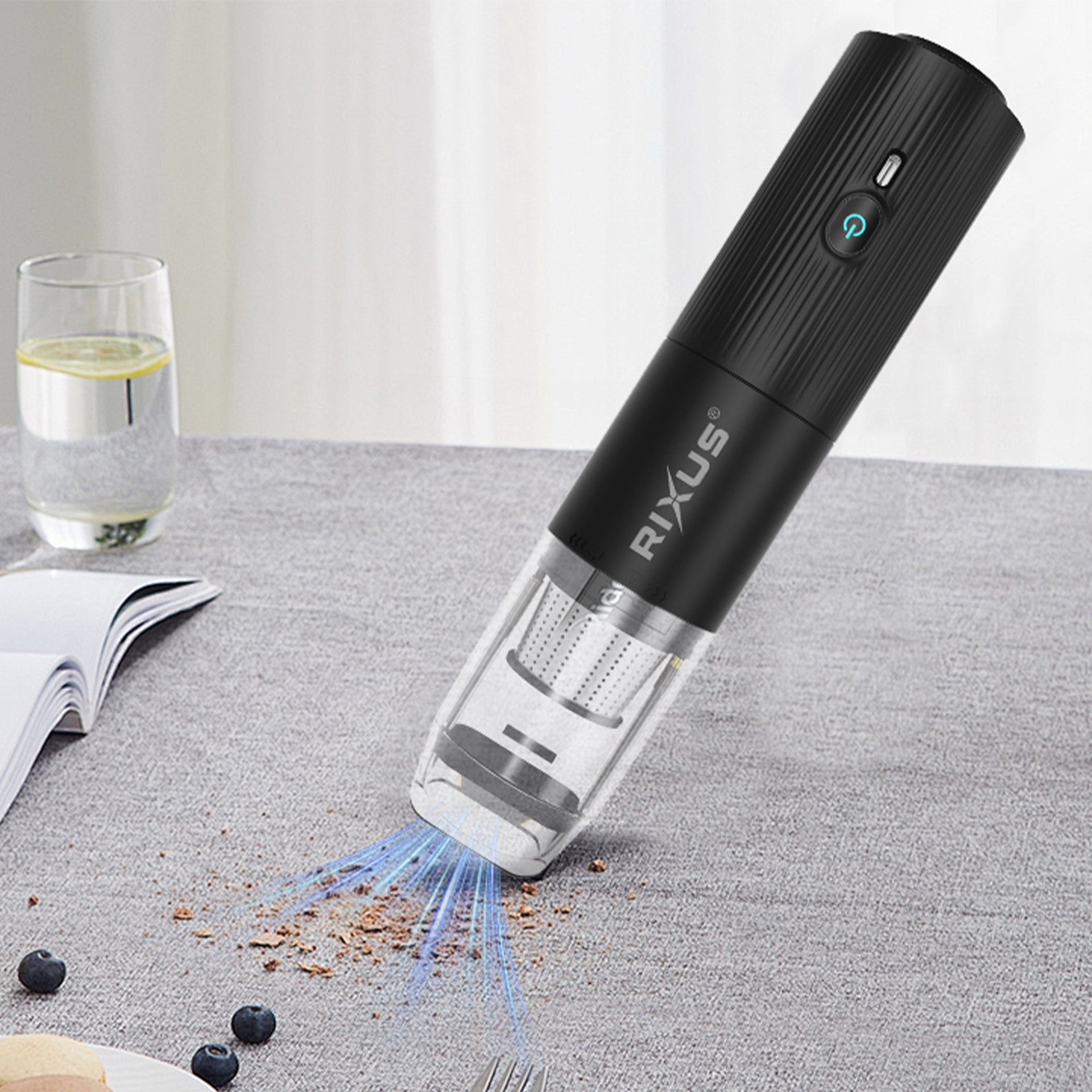 Rixus RXVC02 Handheld Vacuum Cleaner Compact Black