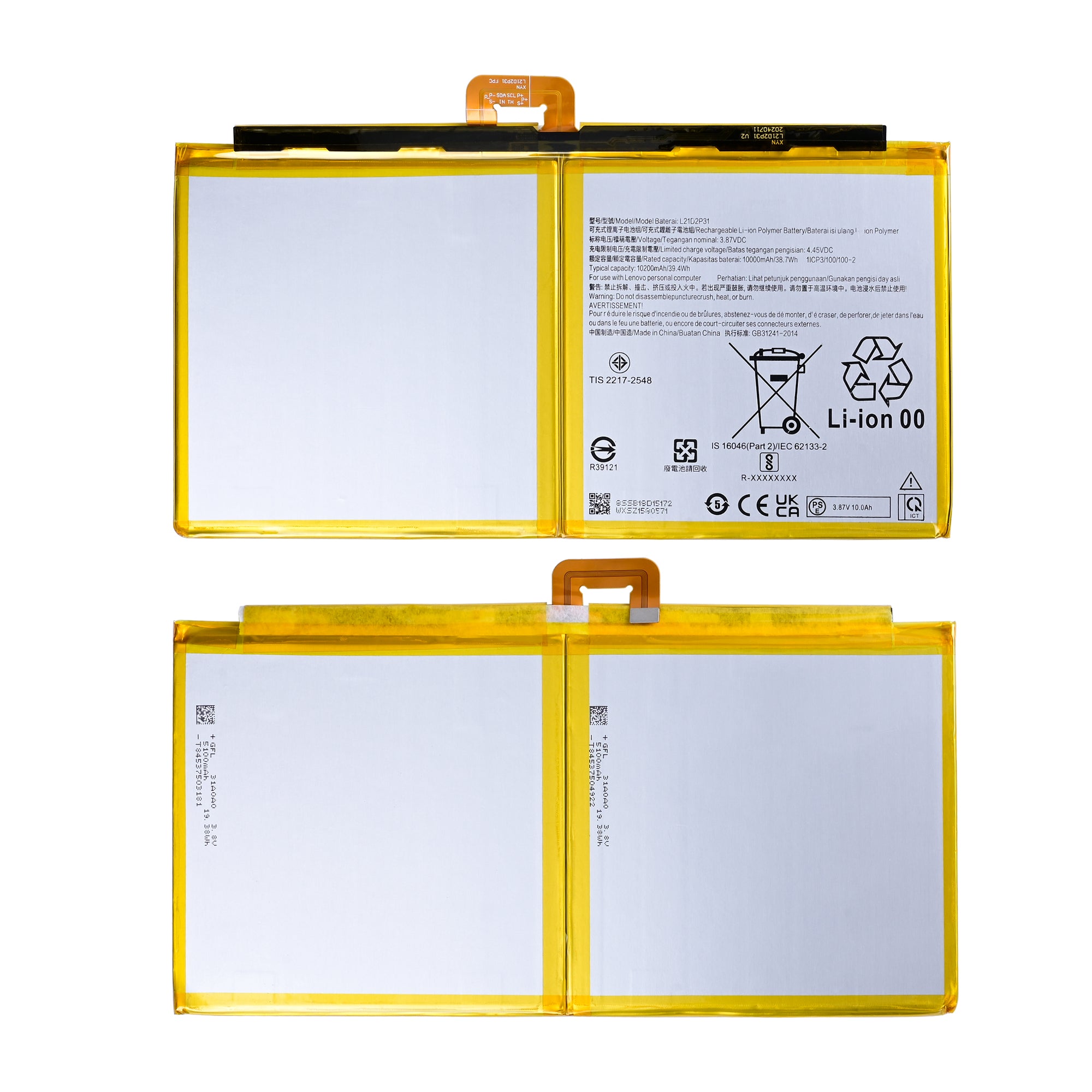 Lenovo Tab P12 TB-371, TB-370 Battery L21D2P31 OEM