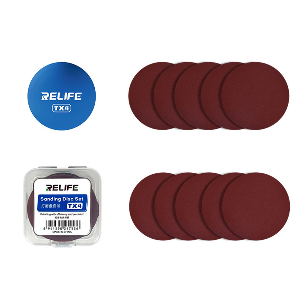 RELIFE TX4 Sanding Disc Set