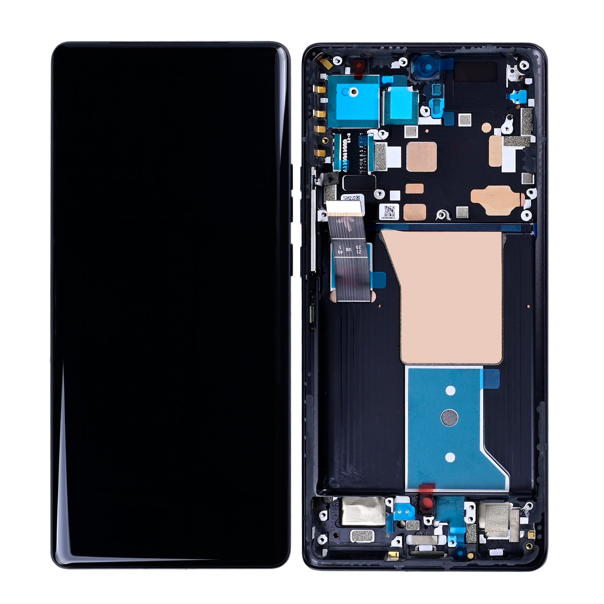 Motorola Edge 40 Pro, Moto X40 Display And Digitizer With Frame Interstellar Black OEM