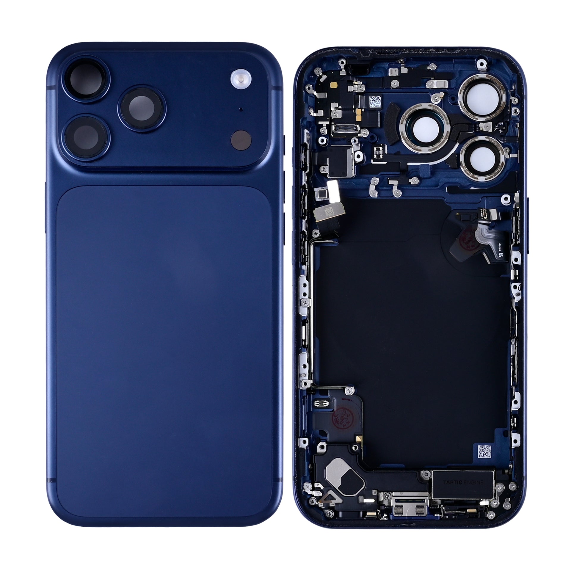 For Apple iPhone 17 Pro Housing With Small Parts Deep Blue Pulled