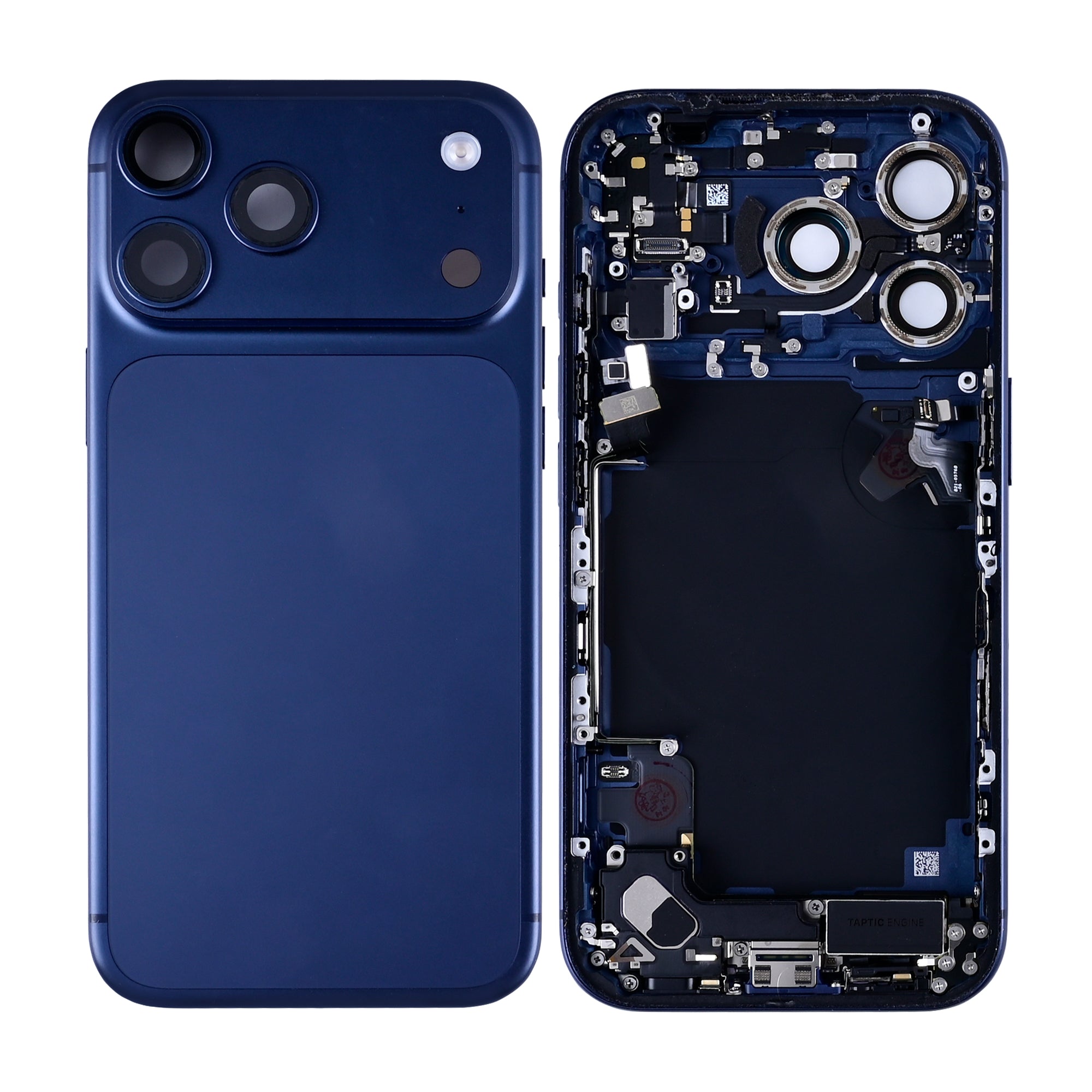 For Apple iPhone 17 Pro Housing With Small Parts Deep Blue Pulled