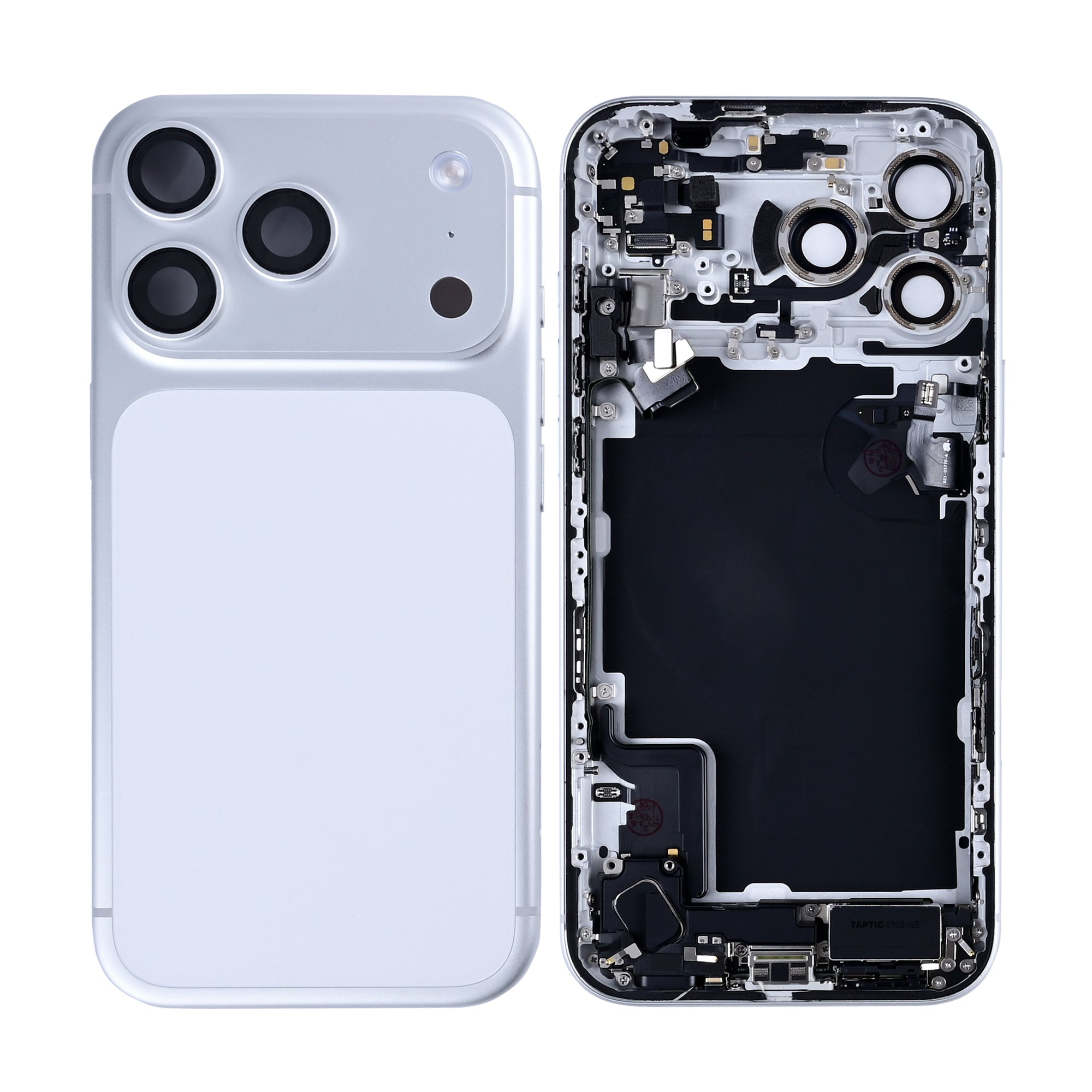 For Apple iPhone 17 Pro Max Housing With Small Parts Silver Pulled