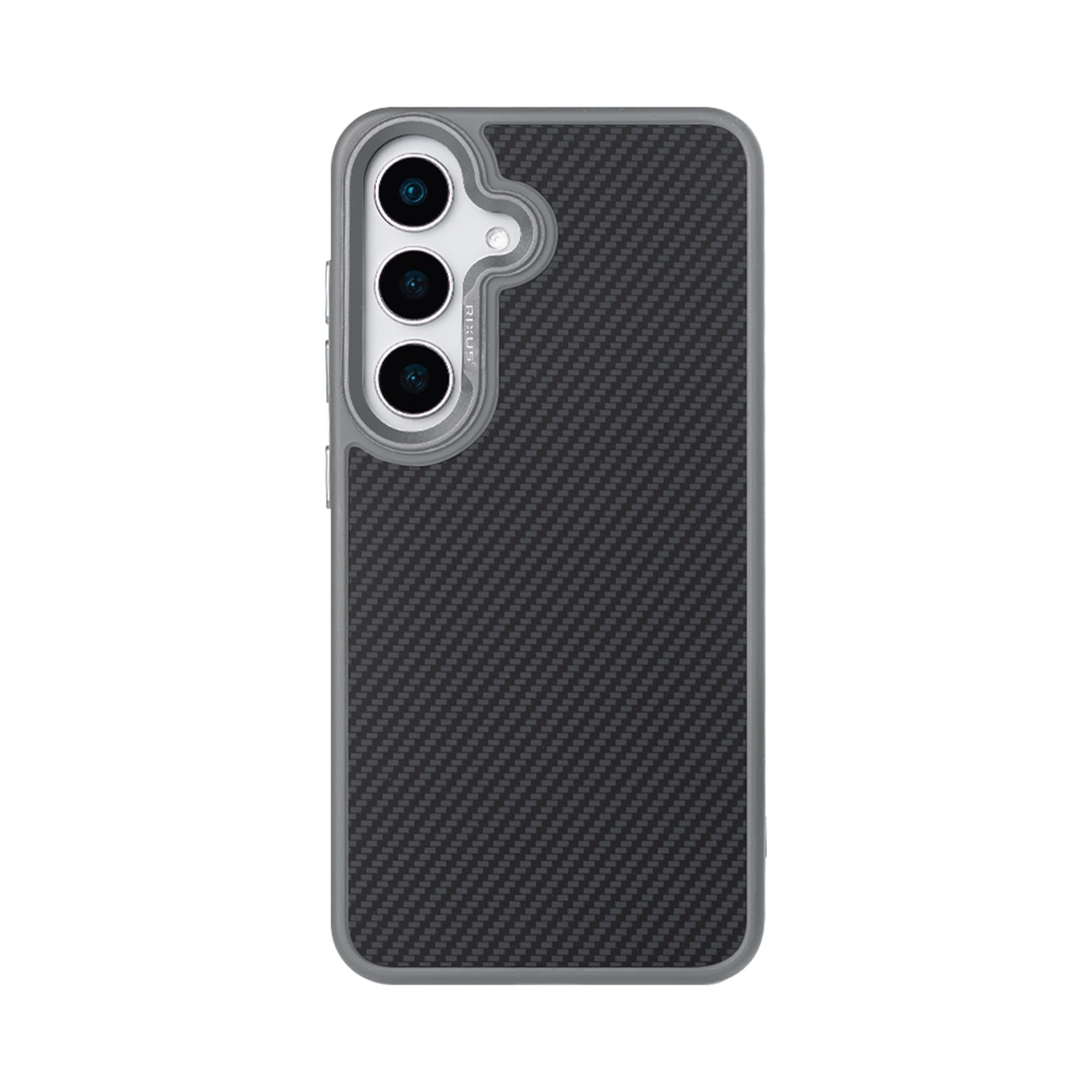 Rixus Mag Carbon With MagSafe Compatible For Samsung Galaxy S26 Titanium Grey