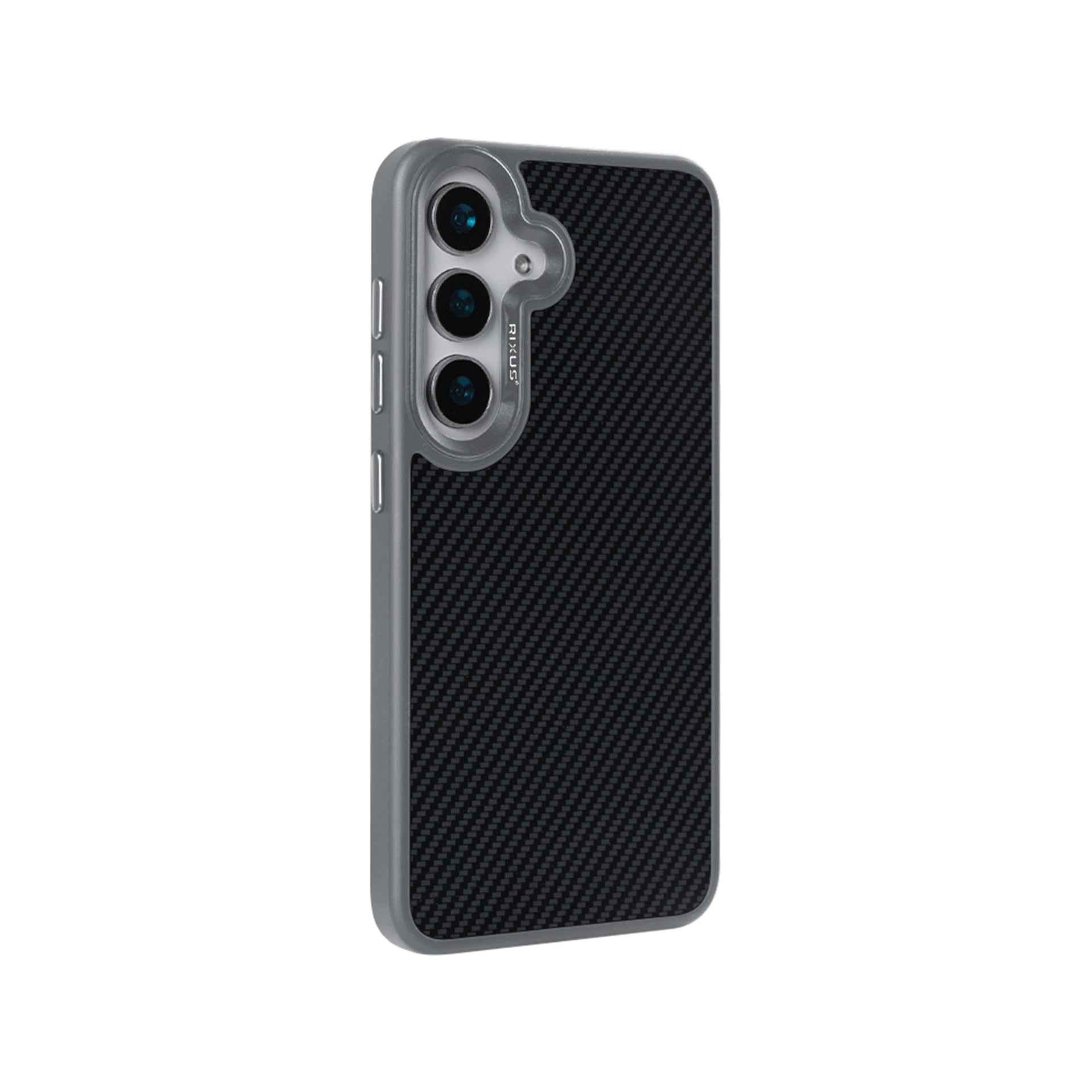 Rixus Mag Carbon With MagSafe Compatible For Samsung Galaxy S26 Titanium Grey