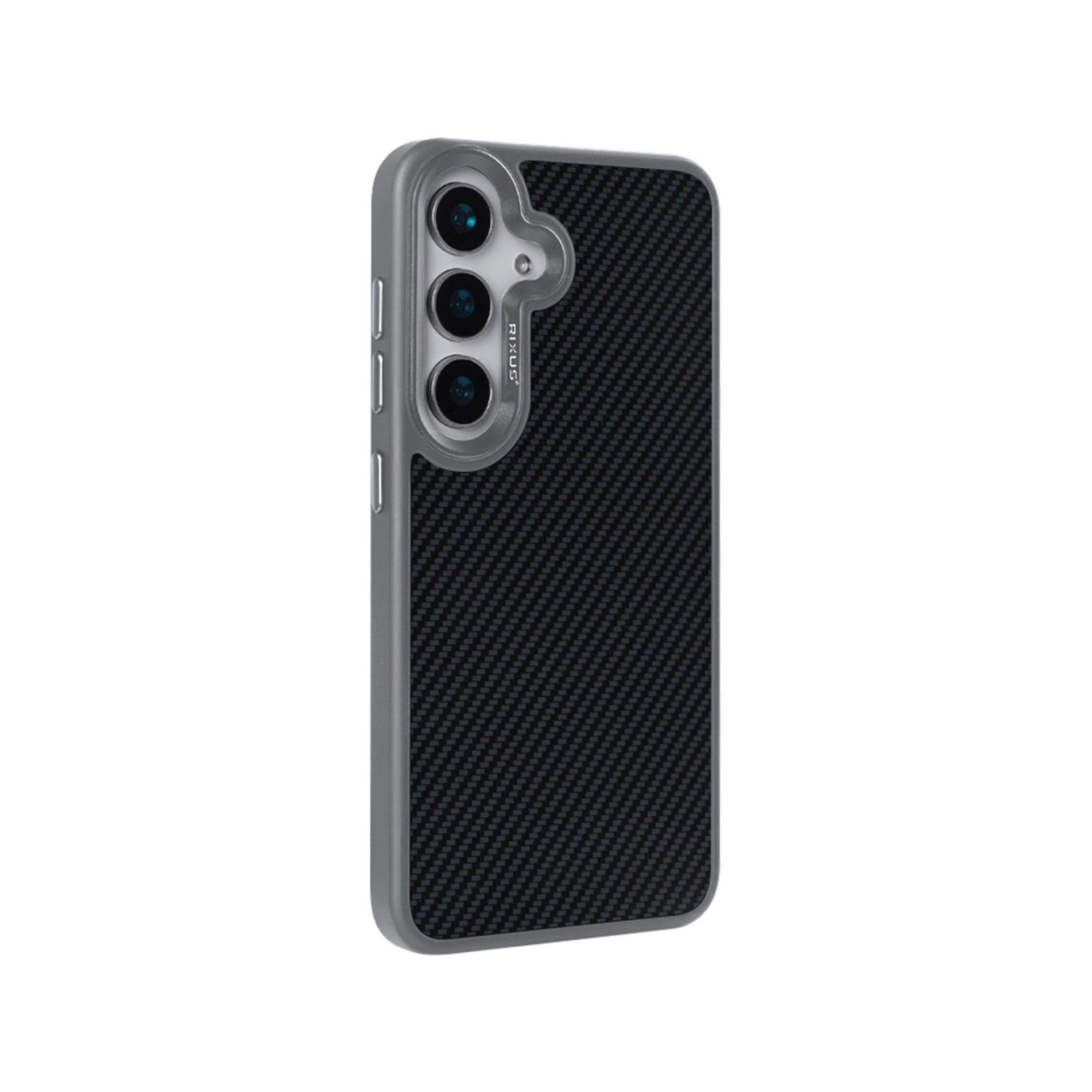 Rixus Mag Carbon With MagSafe Compatible For Samsung Galaxy S26 Titanium Grey