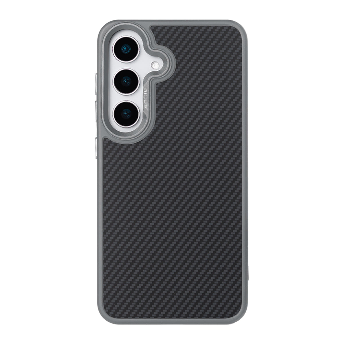 Rixus Mag Carbon With MagSafe Compatible For Samsung Galaxy S26 Plus Titanium Grey