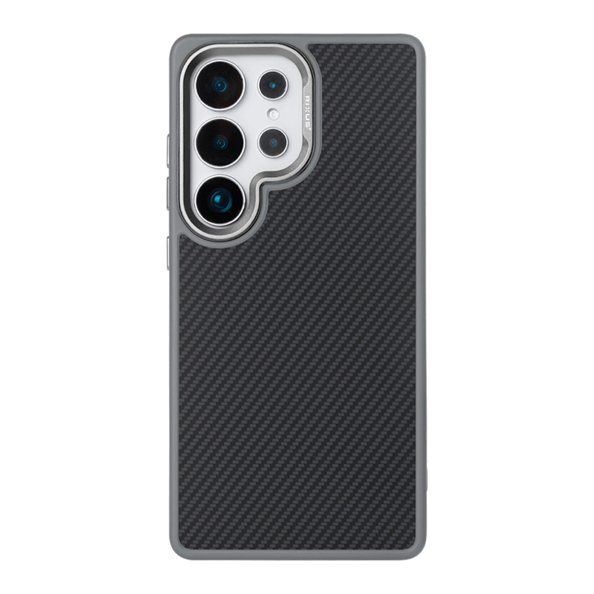 Rixus Mag Carbon With MagSafe Compatible For Samsung Galaxy S26 Ultra Titanium Grey