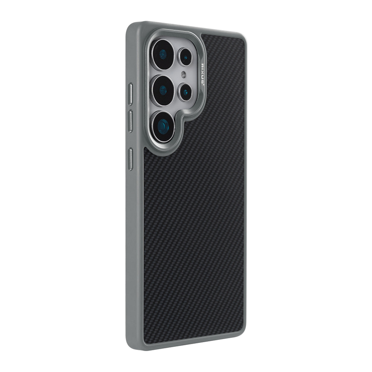 Rixus Mag Carbon With MagSafe Compatible For Samsung Galaxy S26 Ultra Titanium Grey